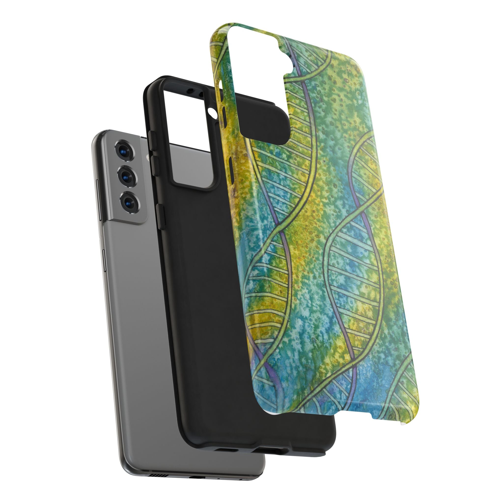 Tough Phone Case - All iPhones and Samsung Galaxys - Exciting Abstract Design #99 Crop of DNA