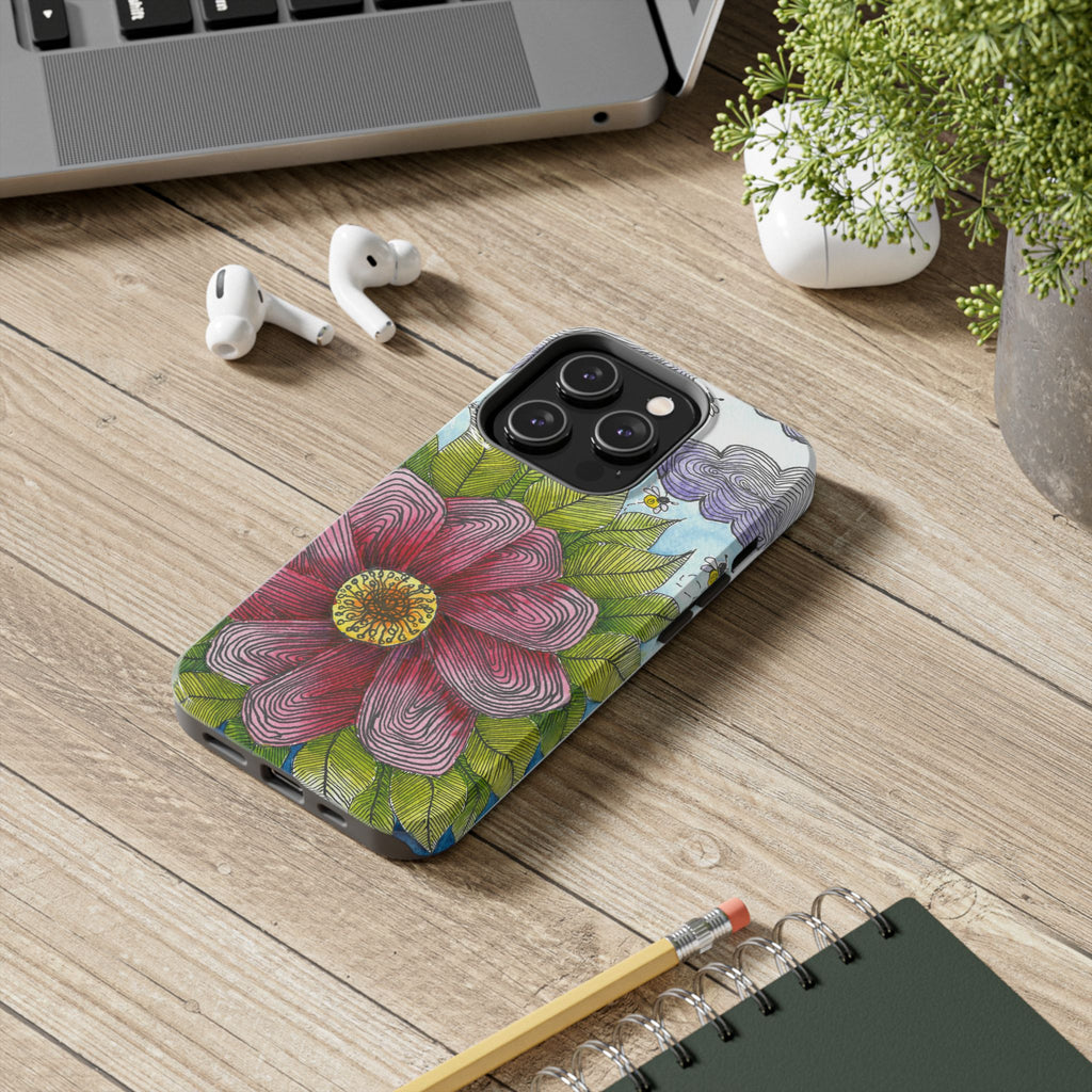 Tough Phone Case - All iPhones and Samsung Galaxys - Exciting Abstract Design  #4 Bloom'n