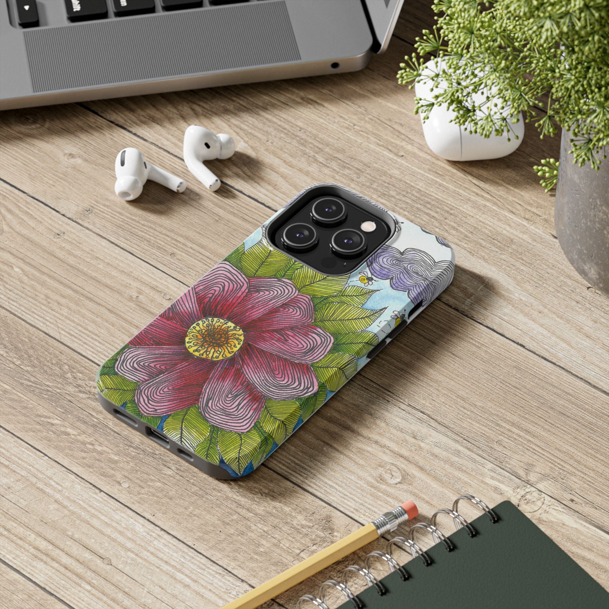 Tough Phone Case - All iPhones and Samsung Galaxys - Exciting Abstract Design  #4 Bloom'n