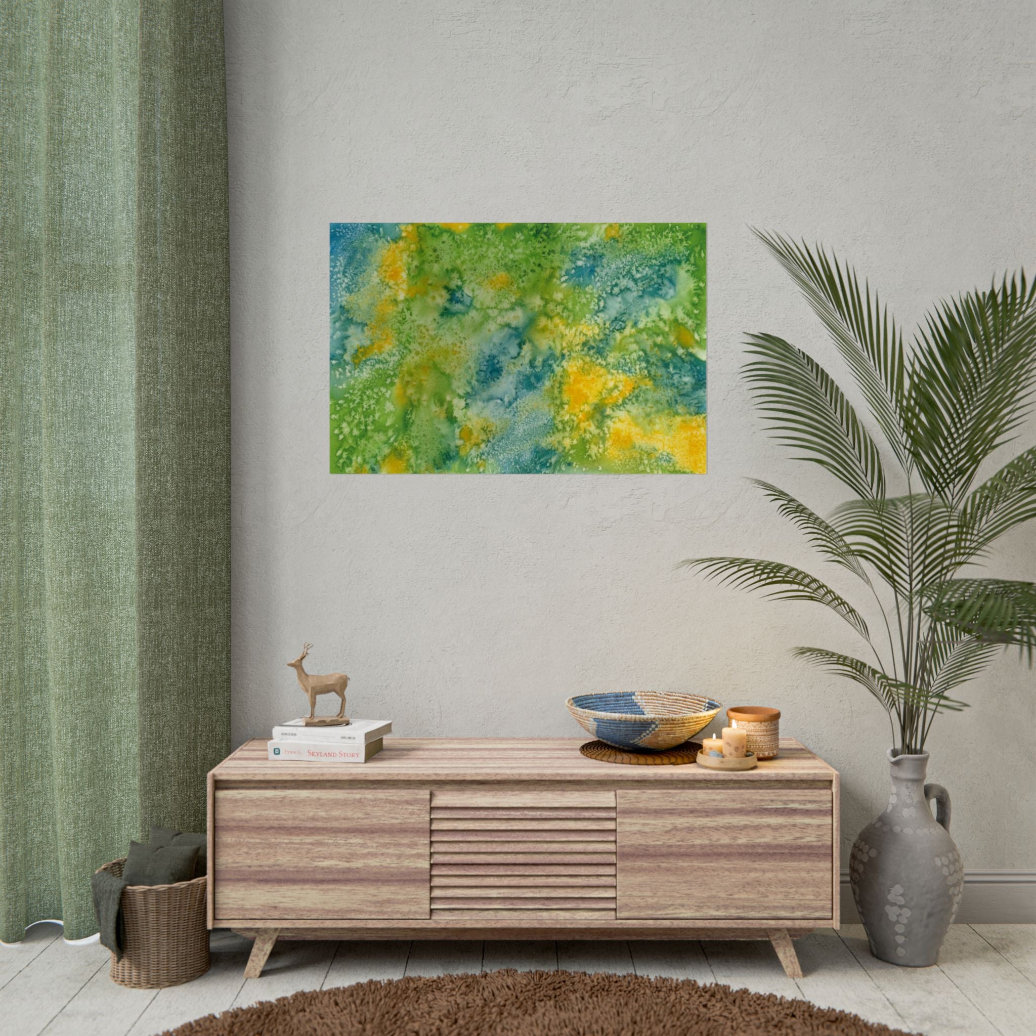 Large Colourful Wall Art, Posters & Prints, For Office, Bedroom or Living Room, or Special Gift #52 View From Above