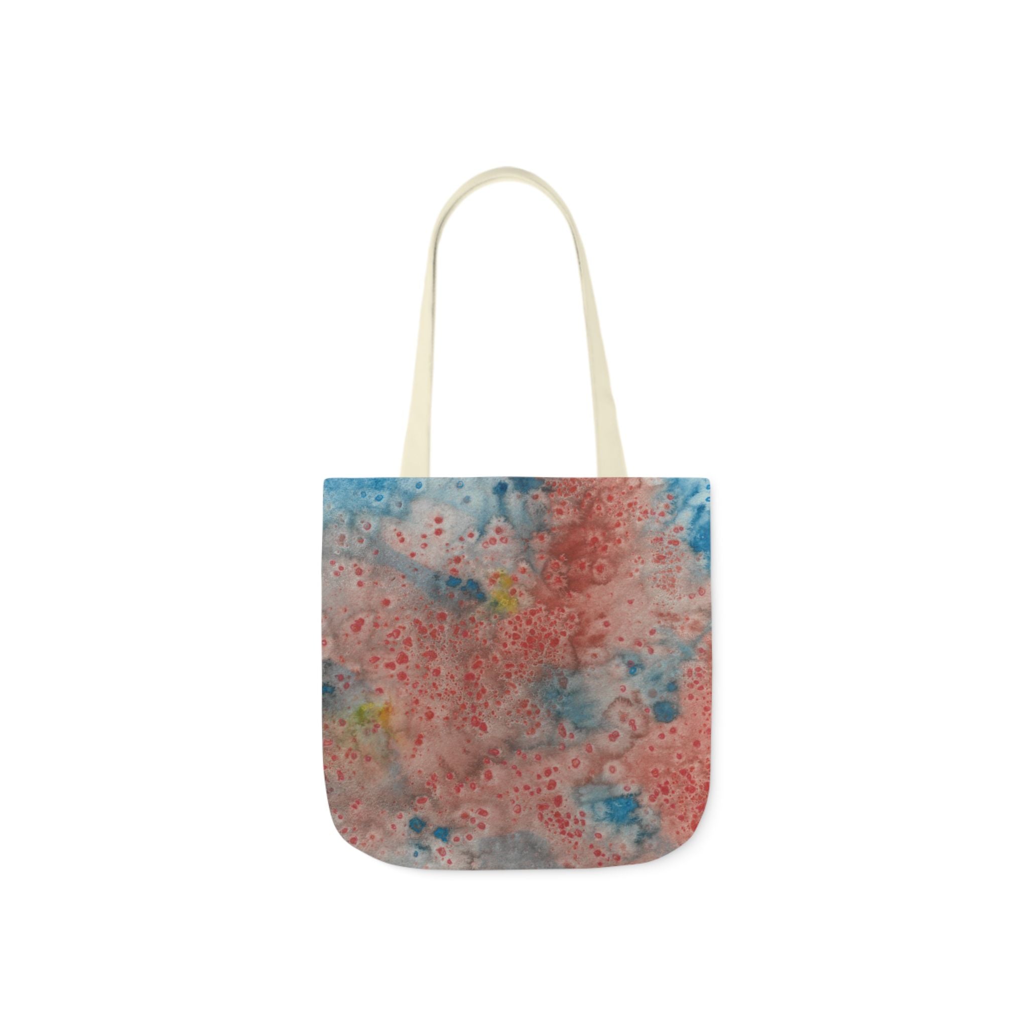 Canvas Tote Bags, Colourful Abstract Designs, 5-Color Straps, 3 Sizes.  For Family and friends or a Special Gift #53 The Reef