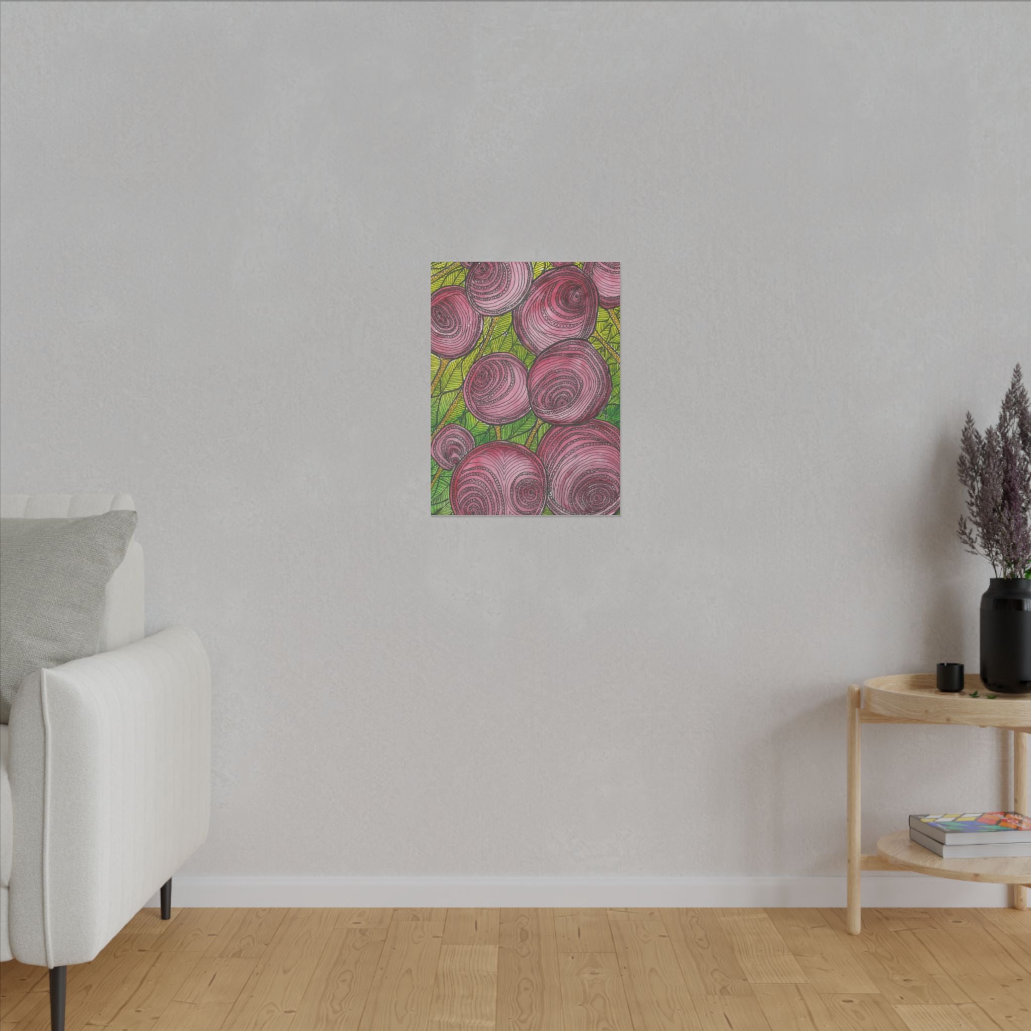 Large Colourful Wall Art, Canvas Prints, For Office, Bedroom or Living Room, or Special Gift #9 Spaced Blossoms