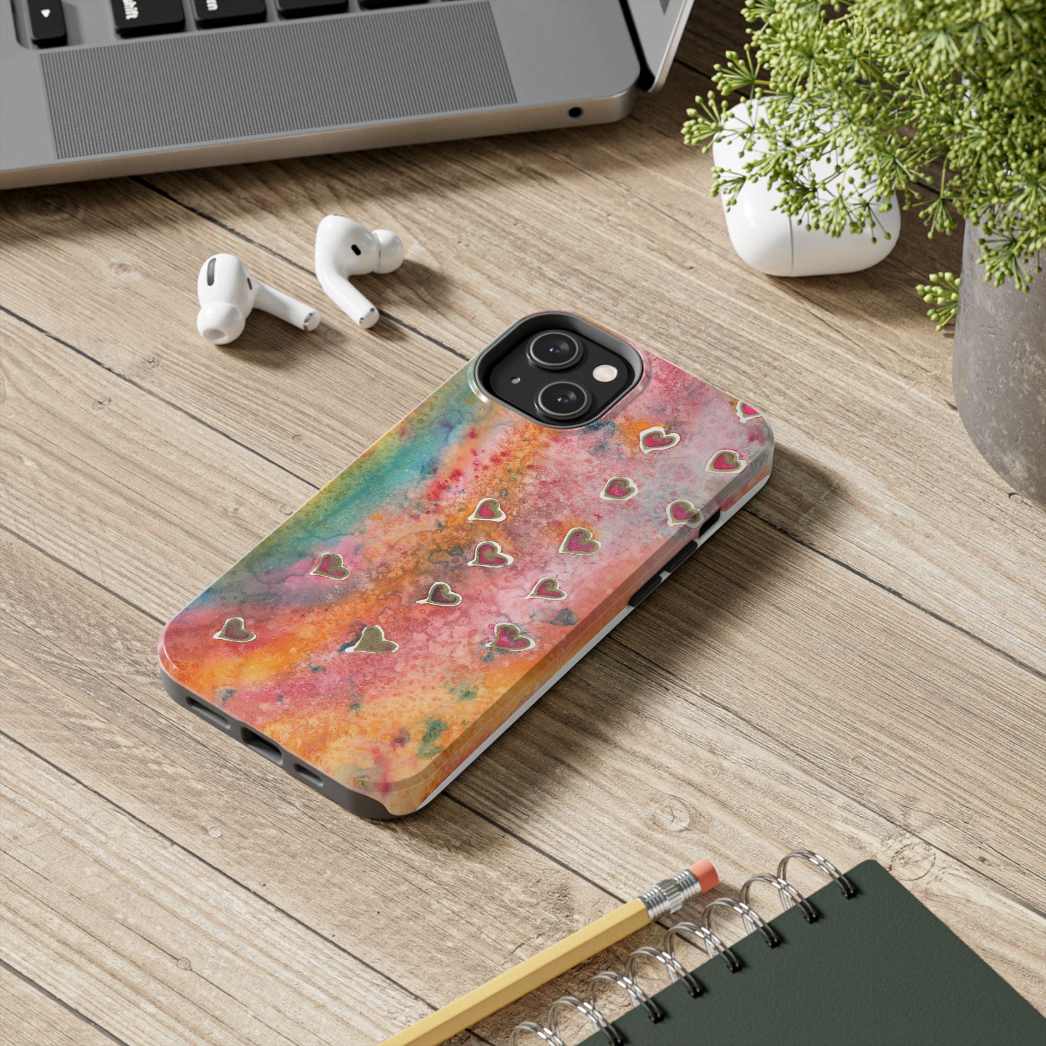 Tough Phone Case - All iPhones and Samsung Galaxys - Exciting Abstract Design #96 Love, Friendship, integrity