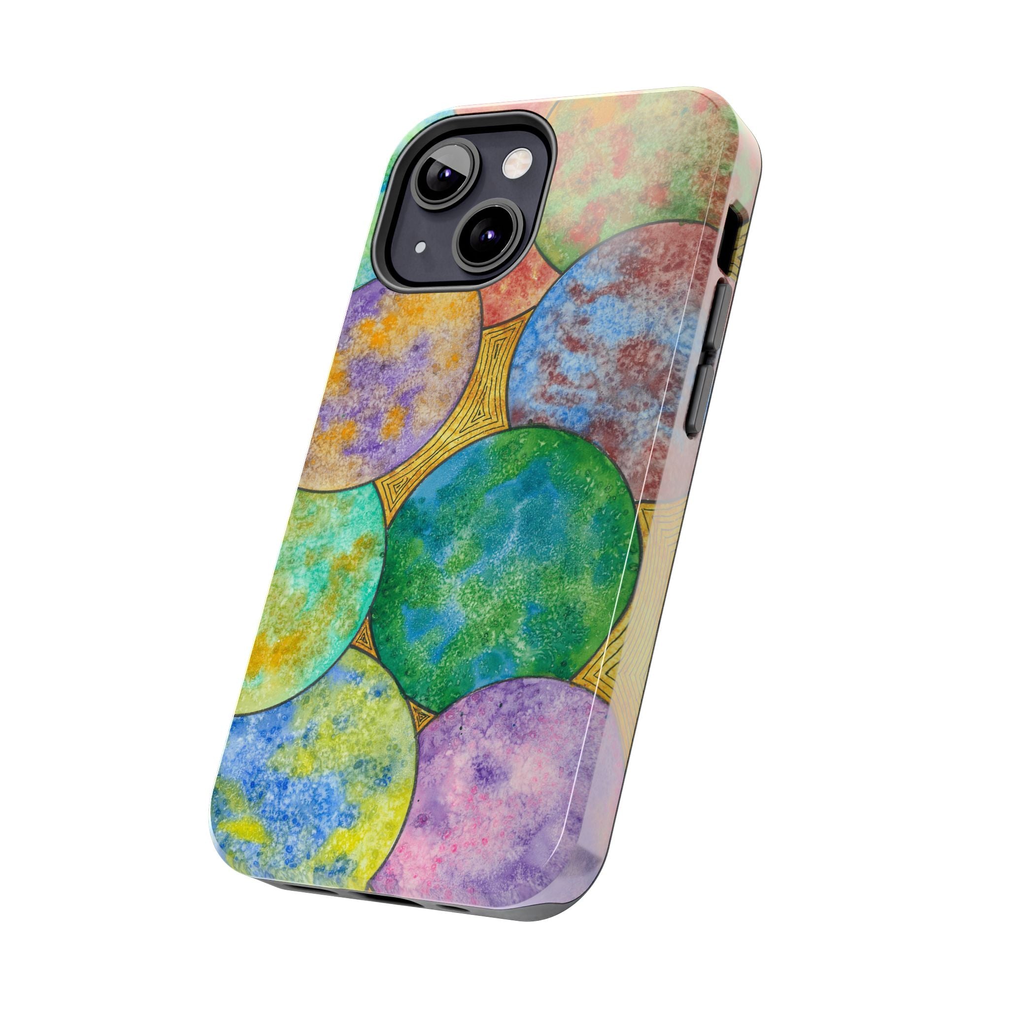 Tough Phone Case - All iPhones and Samsung Galaxys - Exciting Abstract Design #61 Worlds Apart