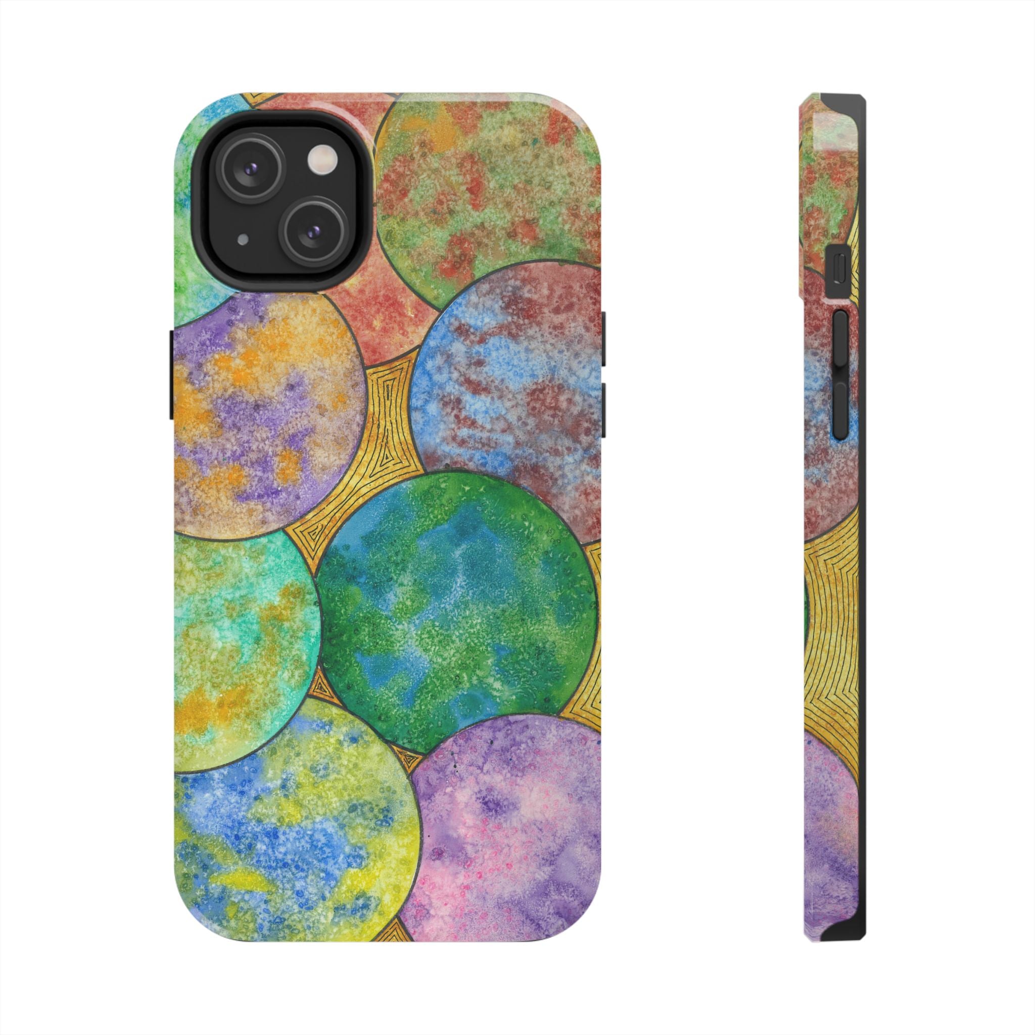 Tough Phone Case - All iPhones and Samsung Galaxys - Exciting Abstract Design #61 Worlds Apart