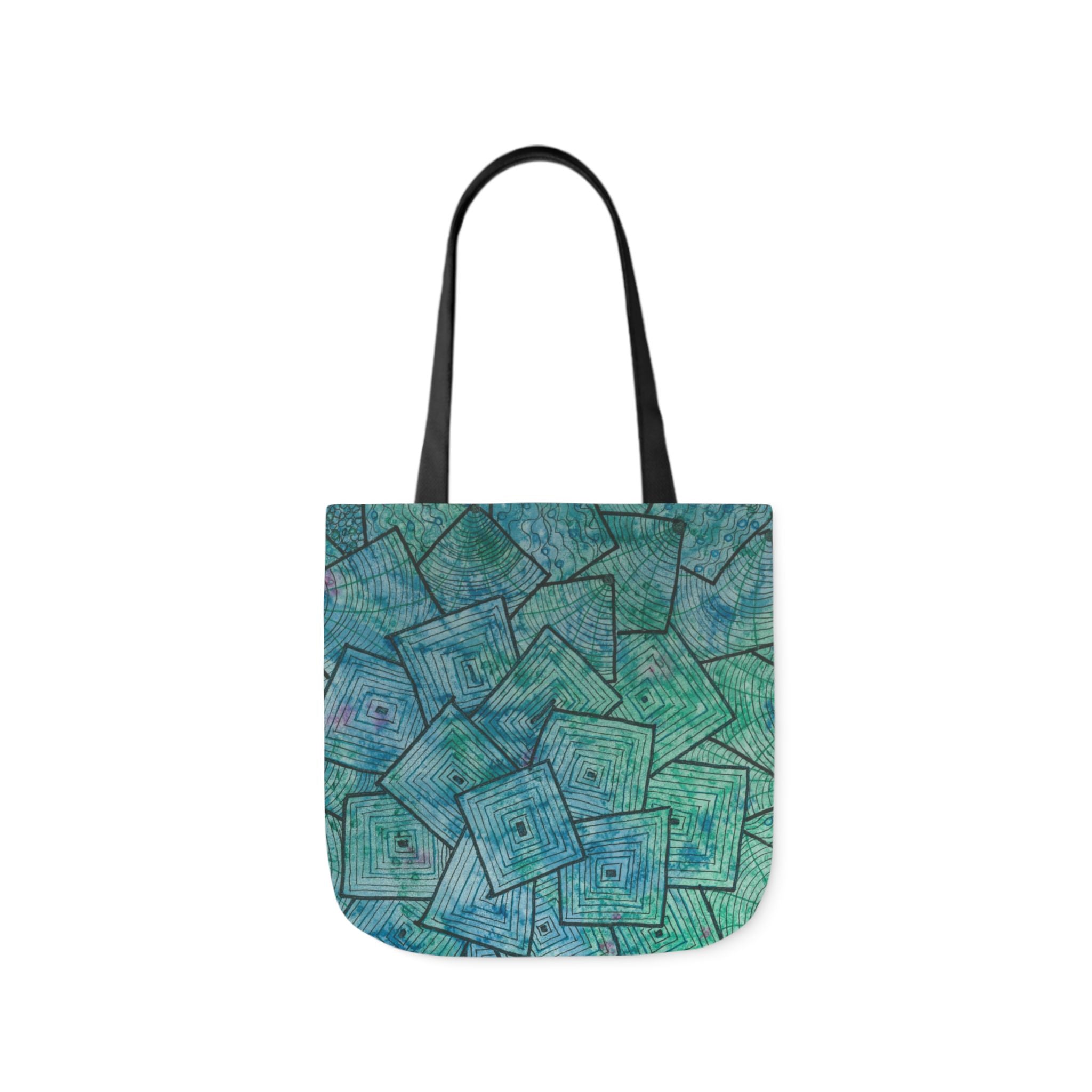 Canvas Tote Bags, Colourful Abstract Designs, 5-Color Straps, 3 Sizes.  For Family and friends or a Special Gift #65 And The AnswerIs