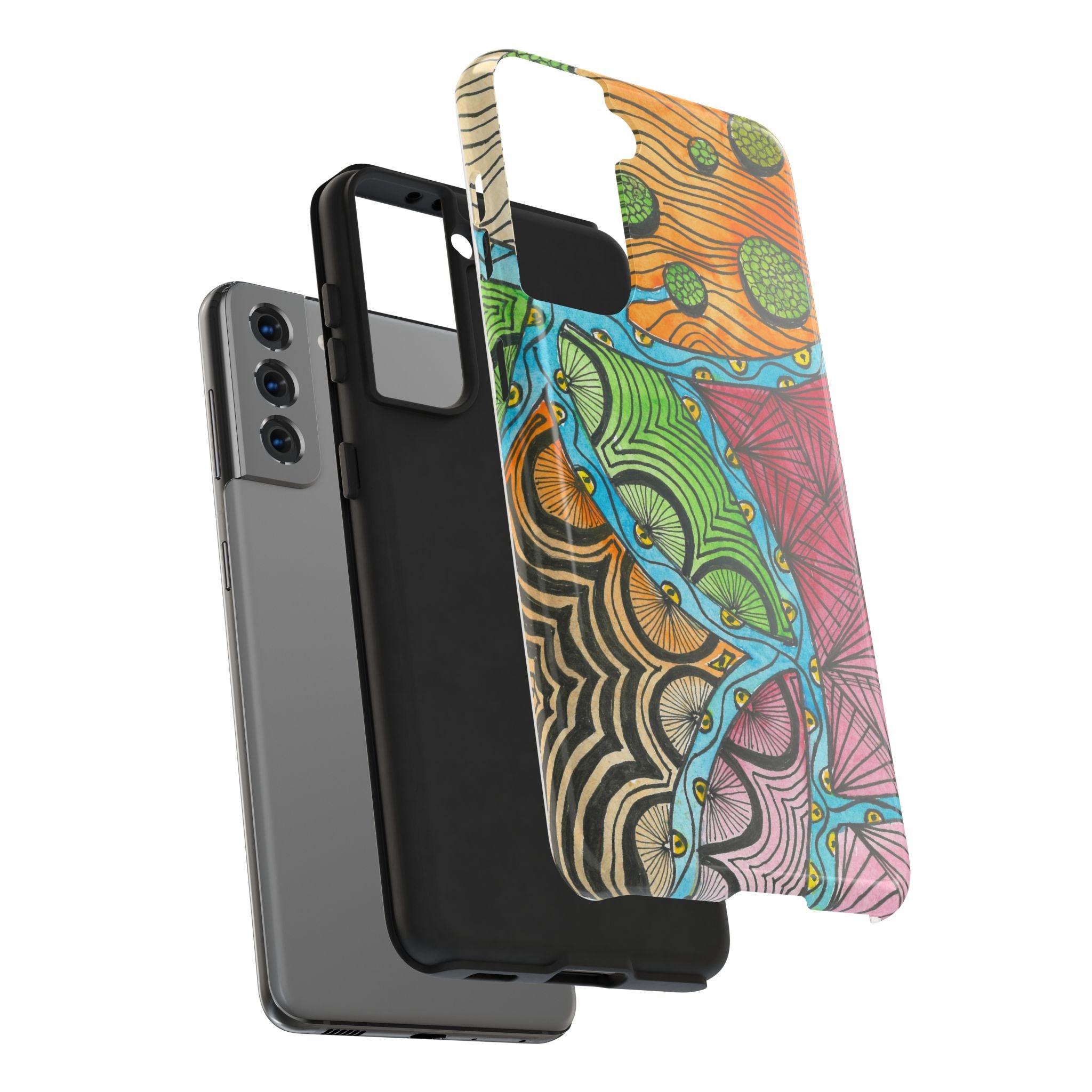 Tough Phone Case - All iPhones and Samsung Galaxys - Exciting Abstract Design #11 Today's The Day
