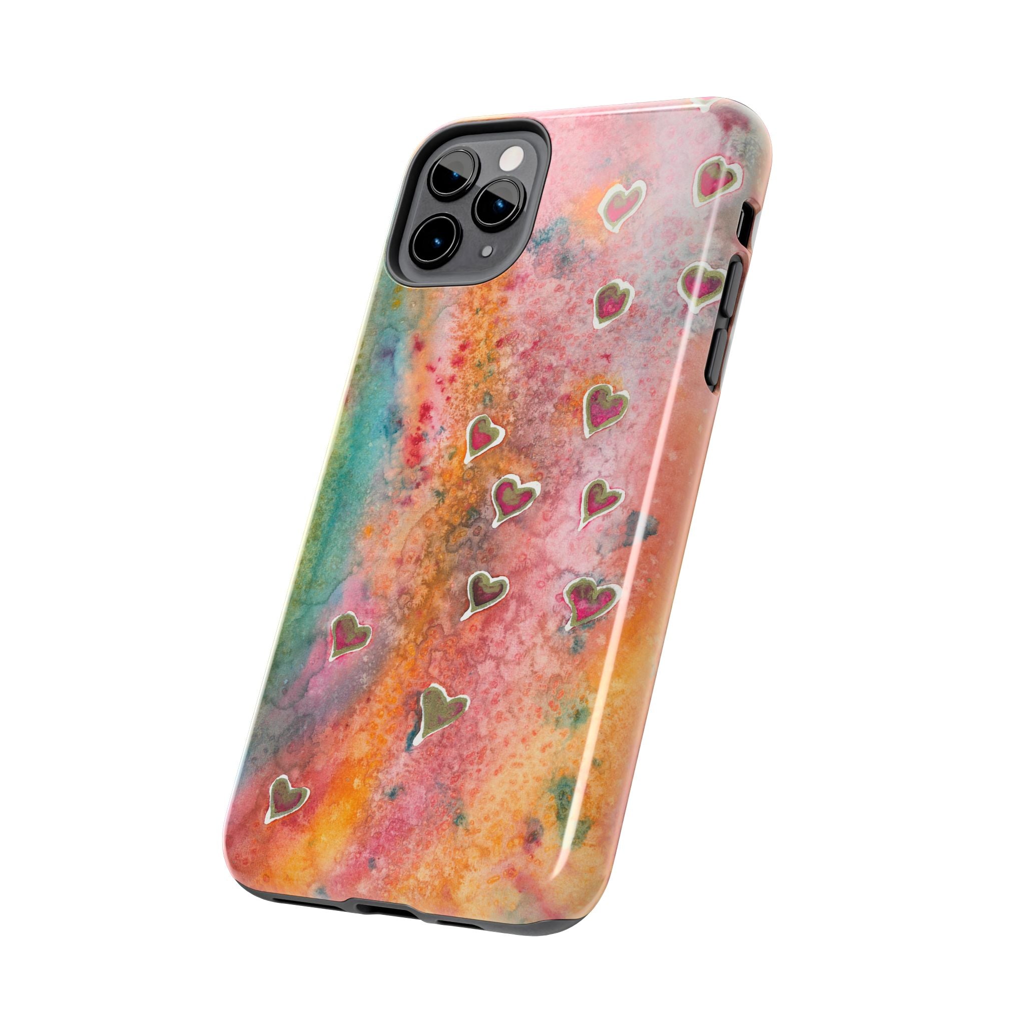 Tough Phone Case - All iPhones and Samsung Galaxys - Exciting Abstract Design #96 Love, Friendship, integrity
