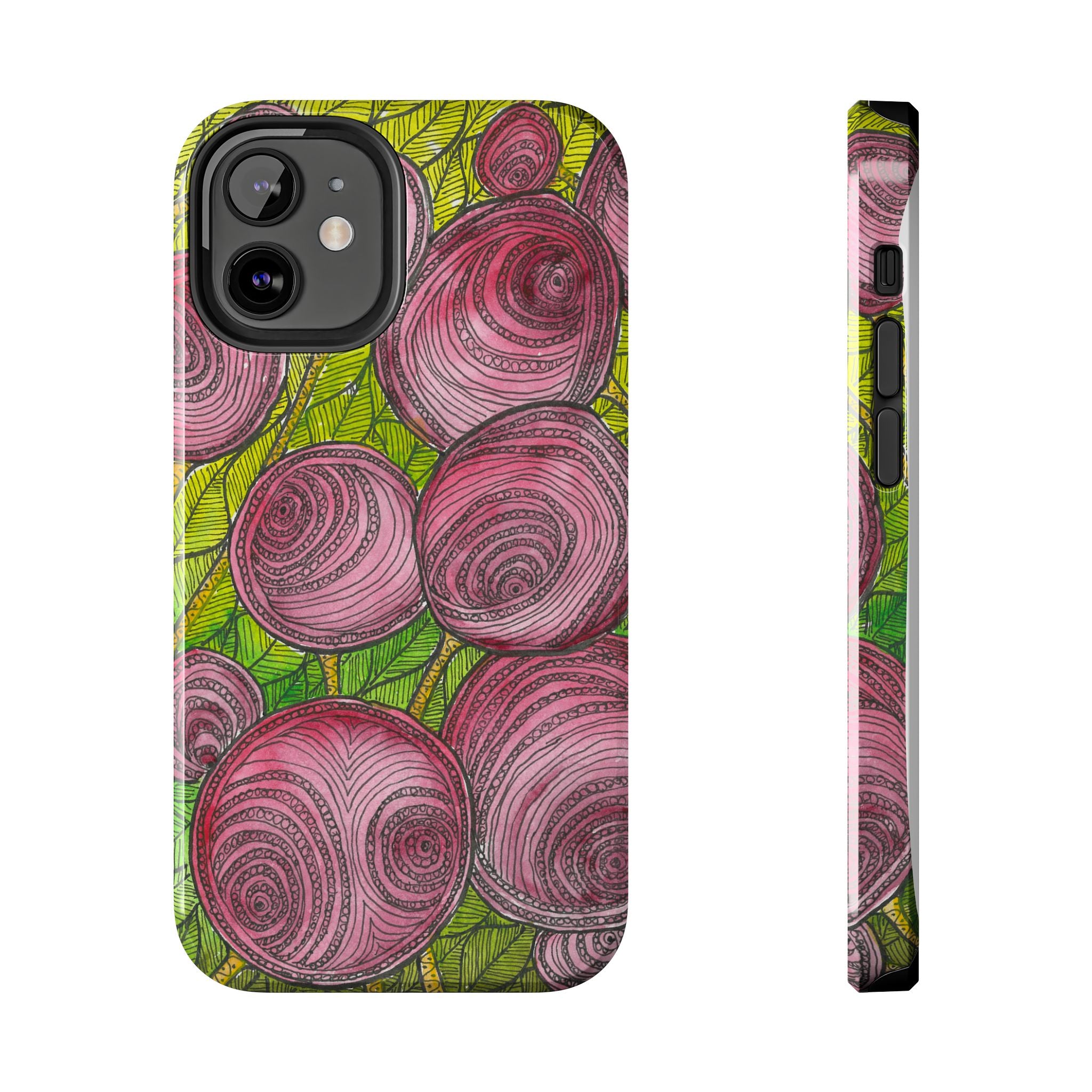 Tough Phone Case - All iPhones and Samsung Galaxys - Exciting Abstract Design #9 Spaced Blossoms