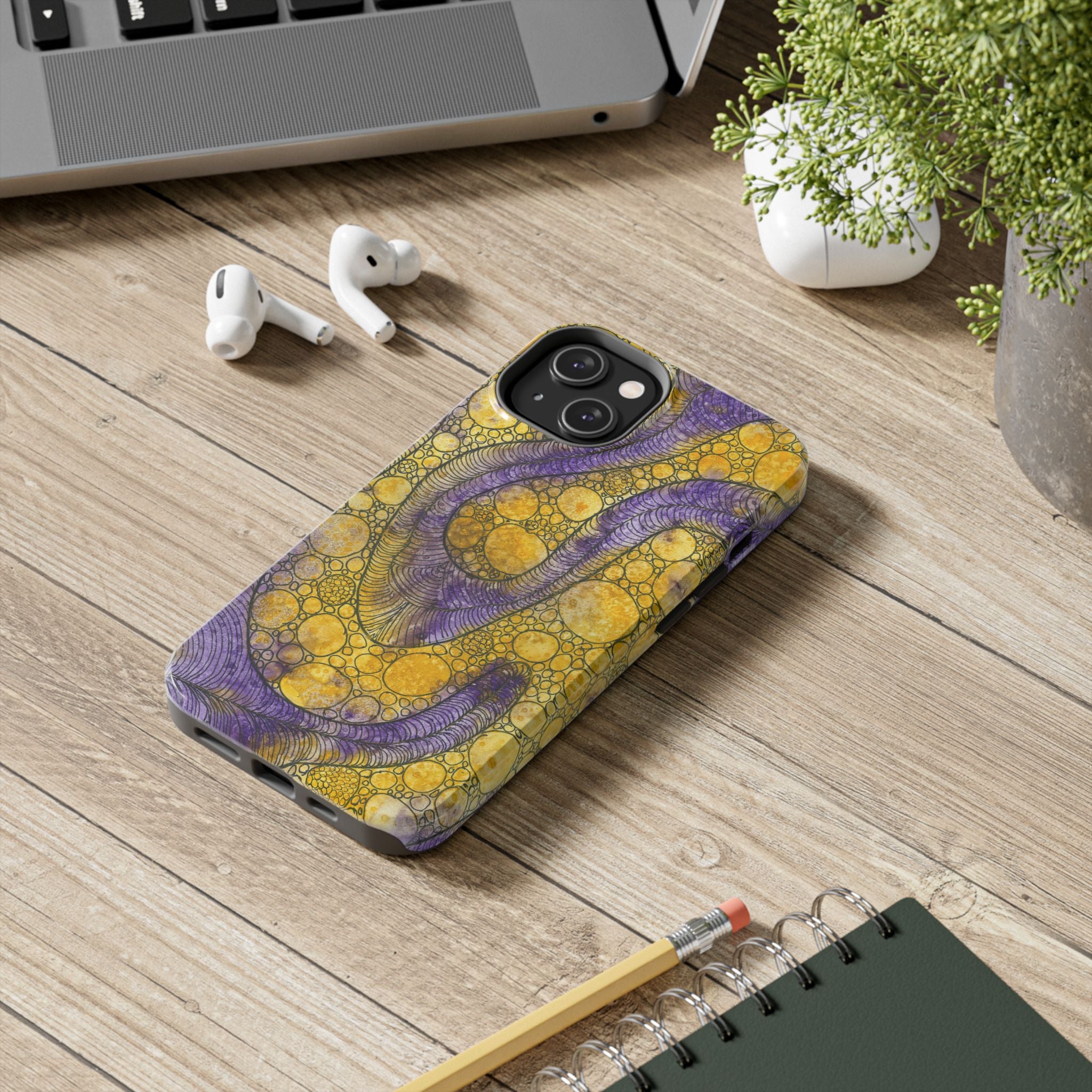 Tough Phone Case - All iPhones and Samsung Galaxys - Exciting Abstract Design #64 Is Now A Good Time?
