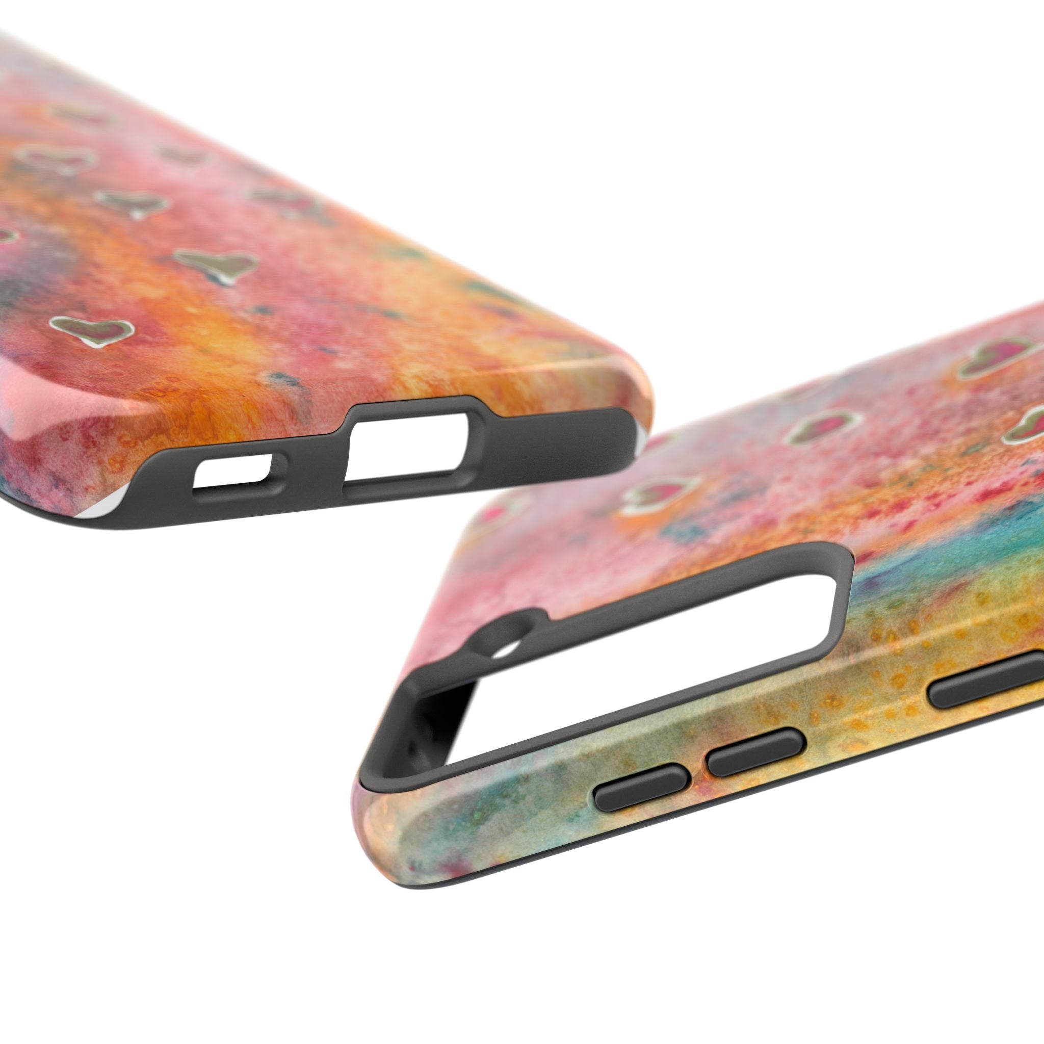 Tough Phone Case - All iPhones and Samsung Galaxys - Exciting Abstract Design #96 Love, Friendship, integrity