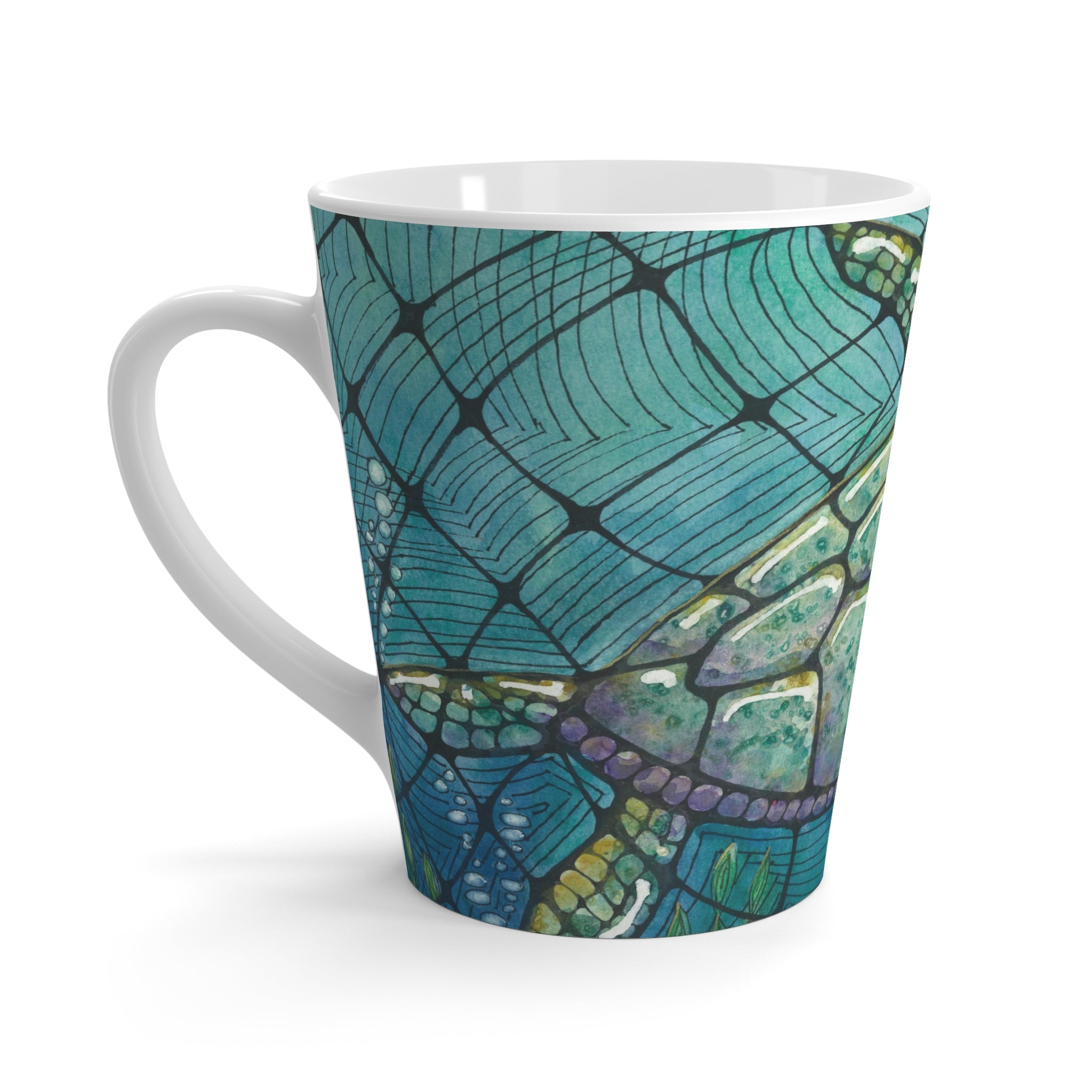 Coffee Mugs and Cups. Colourful Abstract Designs. Perfect for Home, Office or Special Gift #73 Turtling Along