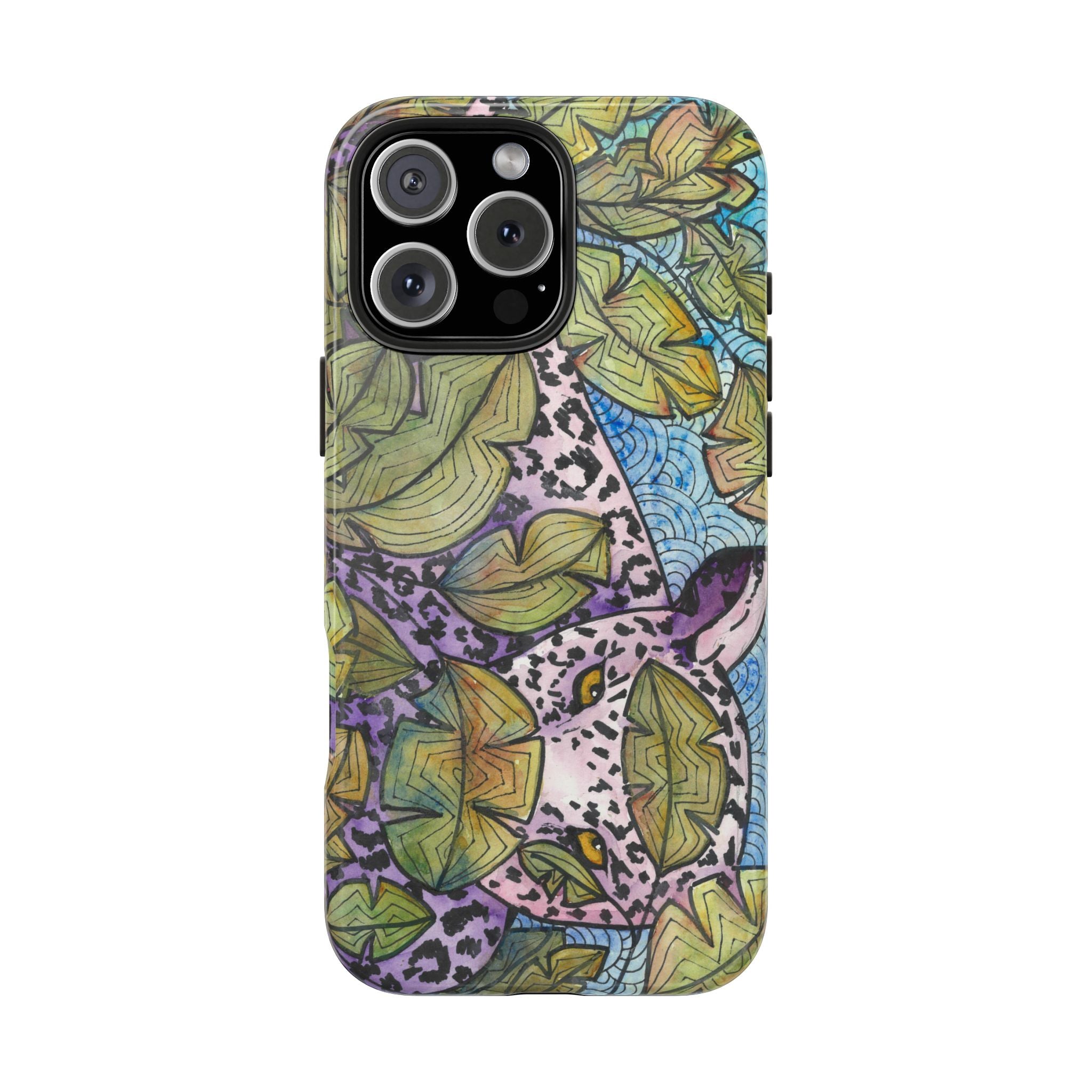 Tough Phone Case - All iPhones and Samsung Galaxys - Exciting Abstract Design #76 Purrfect Blend