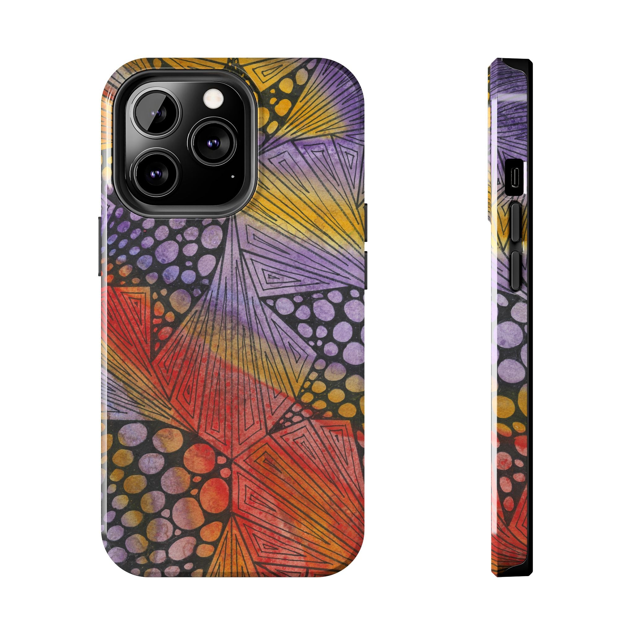 Tough Phone Case - All iPhones and Samsung Galaxys - Exciting Abstract Design #82 Fighting Delusions
