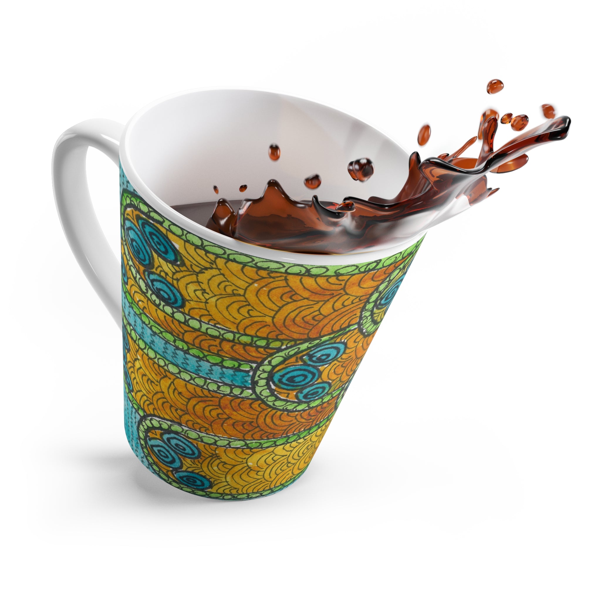 Coffee Mugs and Cups. Colourful Abstract Designs. Perfect for Home, Office or Special Gift #87 Belgrade Impressions