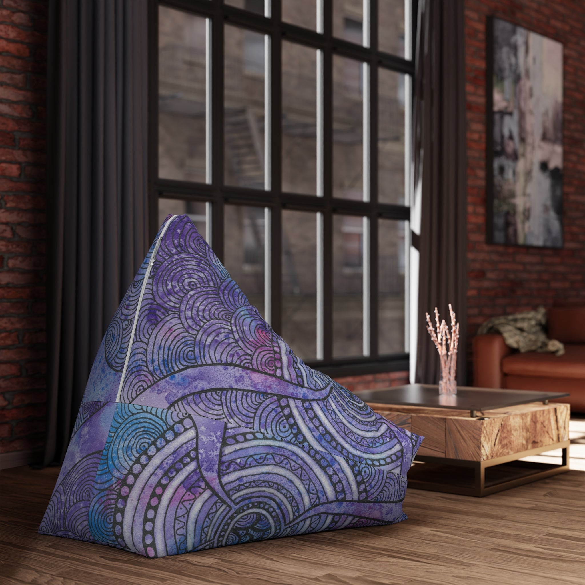 Bean Bag Chair Covers For Indoor & Outdoor - 2 Sizes - Exciting Abstract Design #56 The Way Home