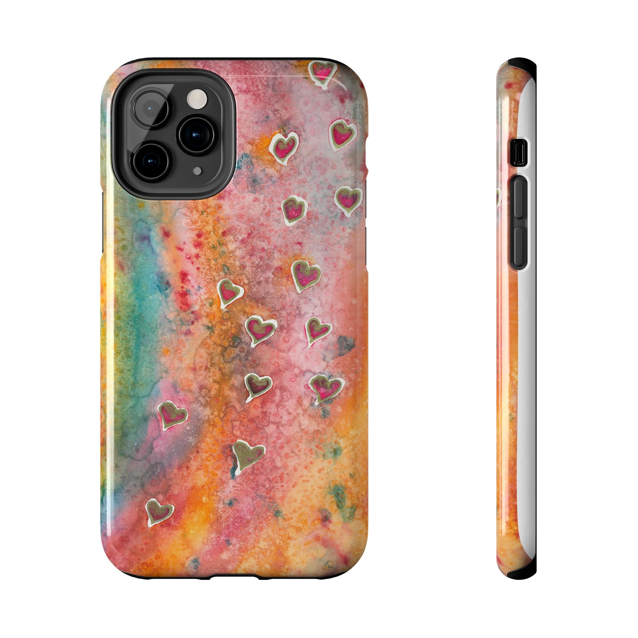 Tough Phone Case - All iPhones and Samsung Galaxys - Exciting Abstract Design #96 Love, Friendship, integrity