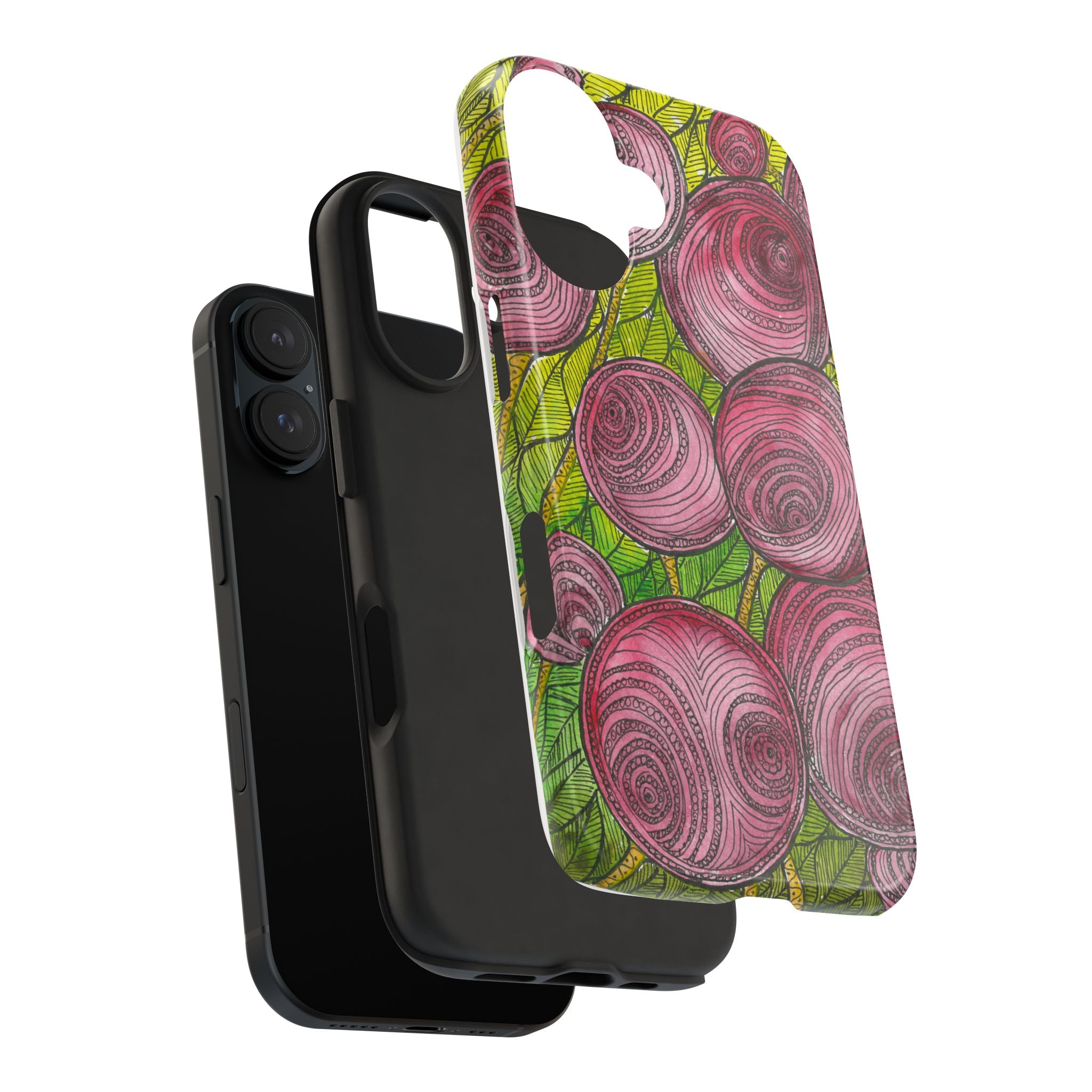Tough Phone Case - All iPhones and Samsung Galaxys - Exciting Abstract Design #9 Spaced Blossoms