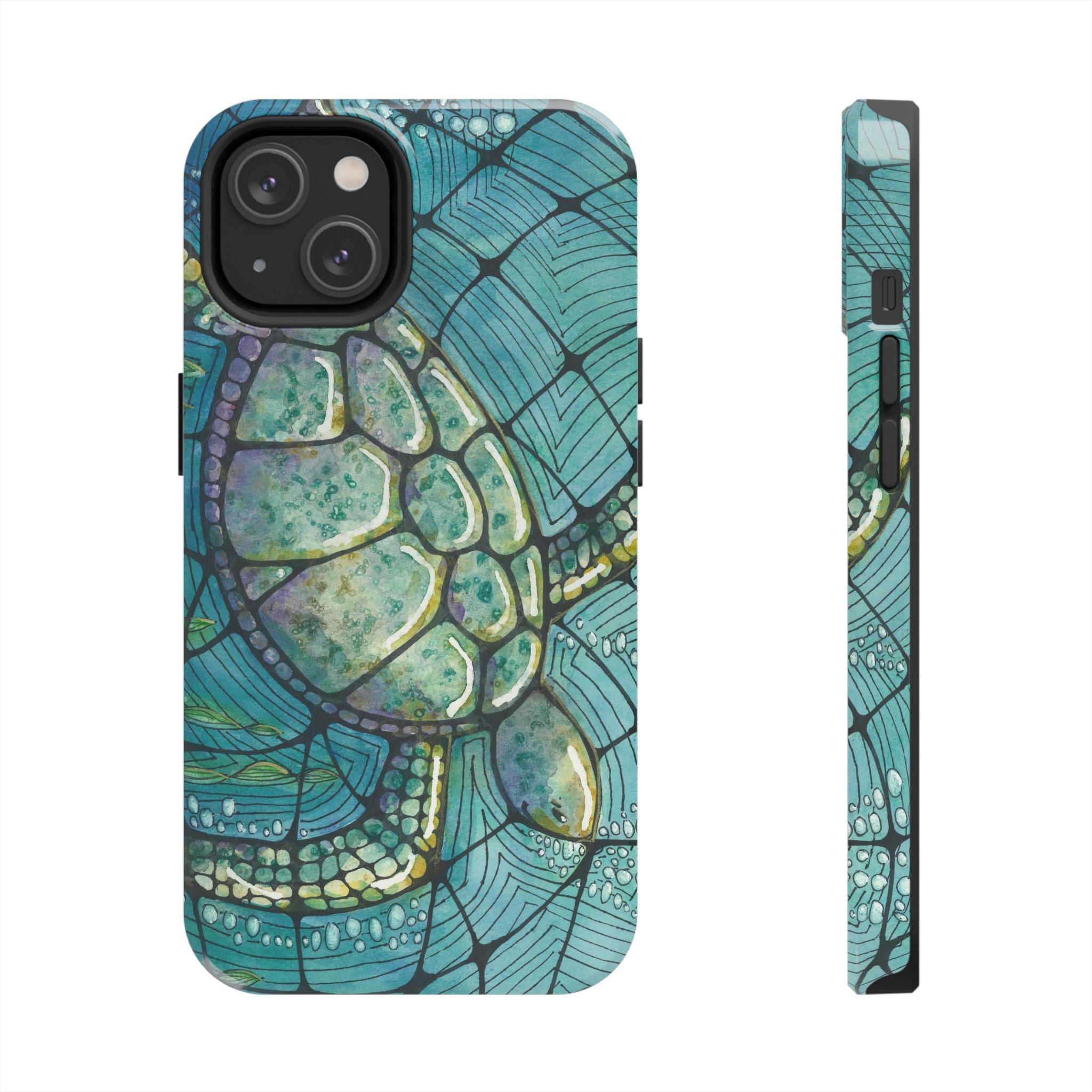 Tough Phone Case - All iPhones and Samsung Galaxys - Exciting Abstract Design #73 Turtling Along