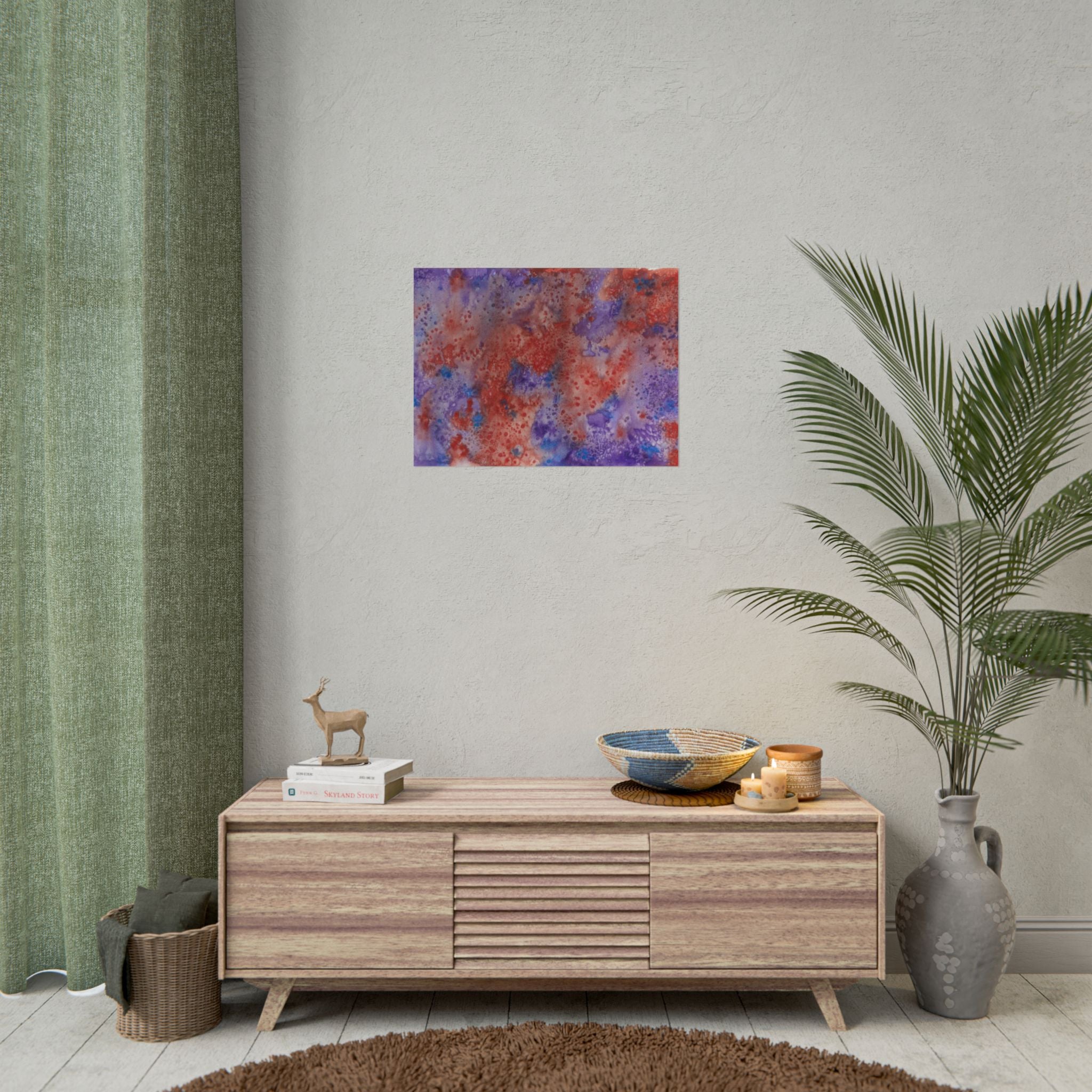 Large Colourful Wall Art, Posters & Prints, For Office, Bedroom or Living Room, or Special Gift #51 In The Beginning