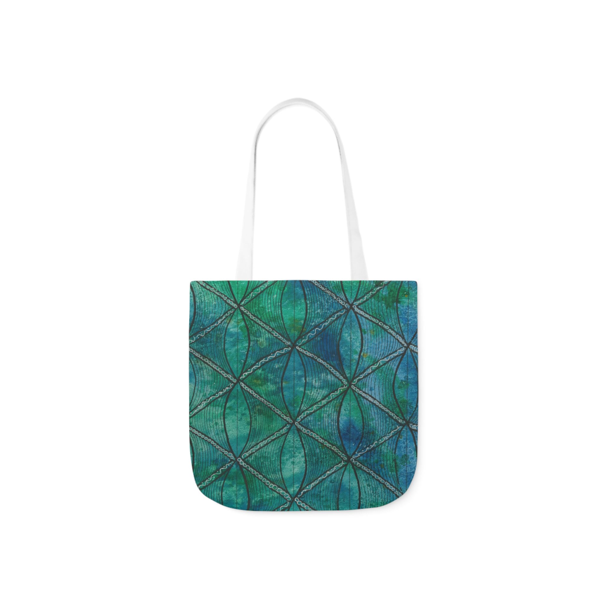 Canvas Tote Bags, Colourful Abstract Designs, 5-Color Straps, 3 Sizes.  For Family and friends or a Special Gift #58 Hows The Serenity