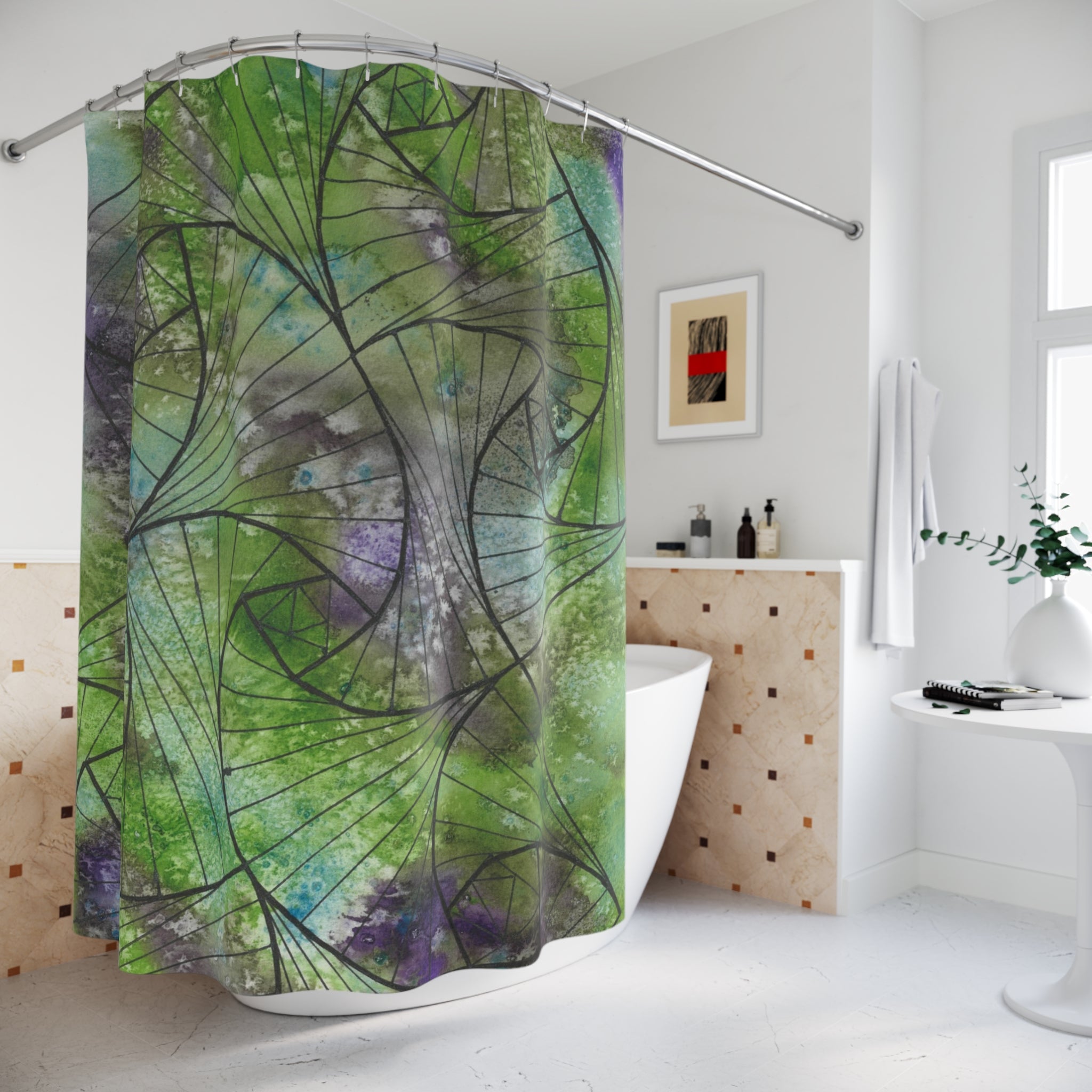 Beautiful Shower Curtains to Refresh Your Bathroom. Colourful Abstract Designs. Perfect For Your Bathroom or Special House-Warming Gift #55 Of Course Im Sure