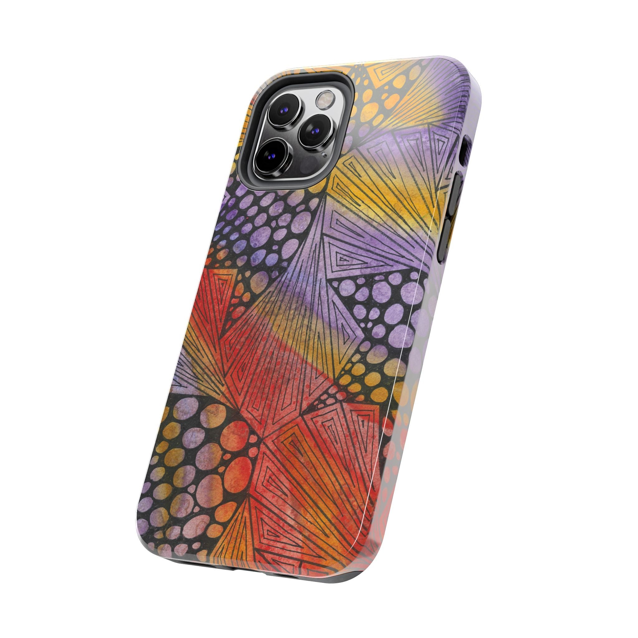 Tough Phone Case - All iPhones and Samsung Galaxys - Exciting Abstract Design #82 Fighting Delusions