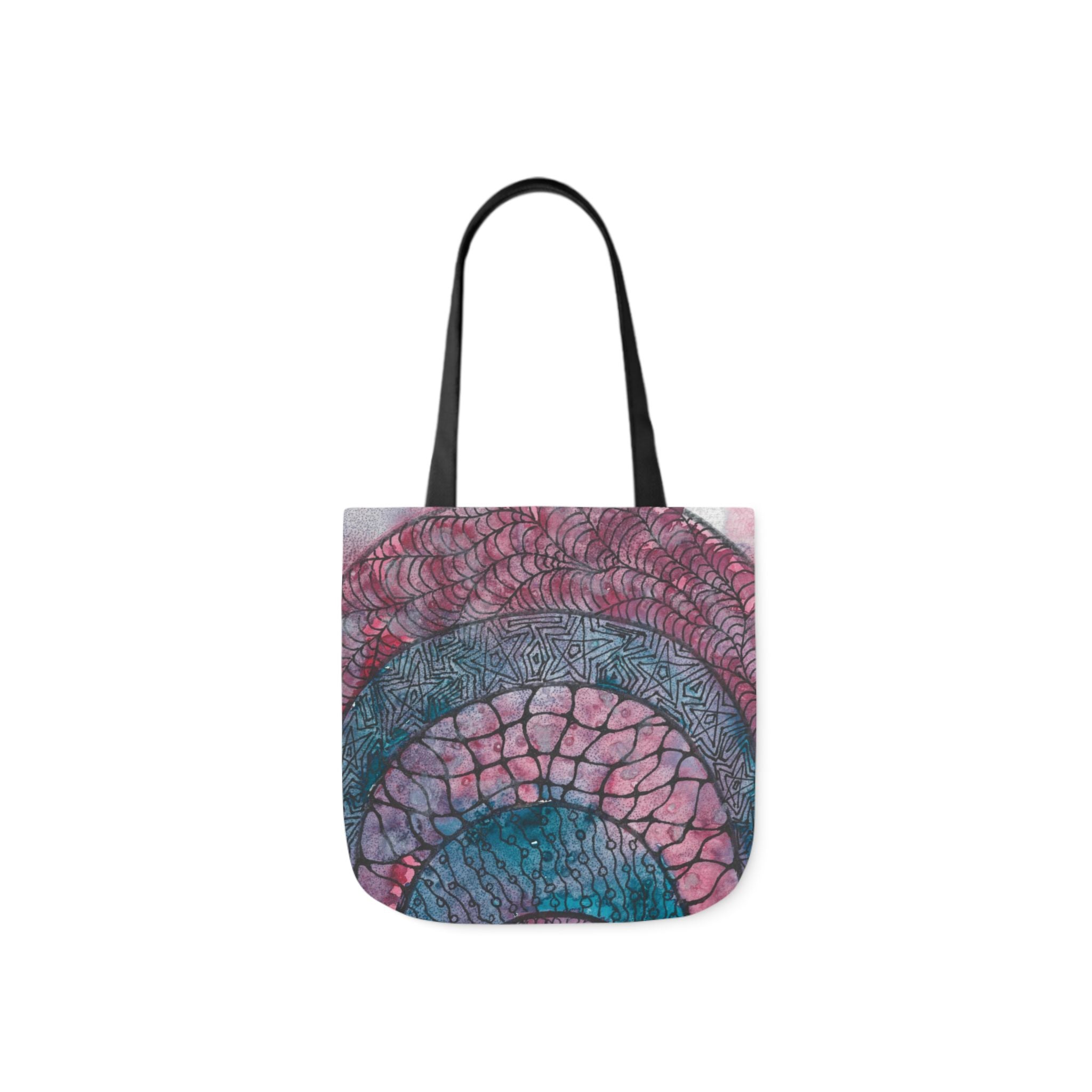 Canvas Tote Bags, Colourful Abstract Designs, 5-Color Straps, 3 Sizes.  For Family and friends or a Special Gift #92 The Goddess Lives