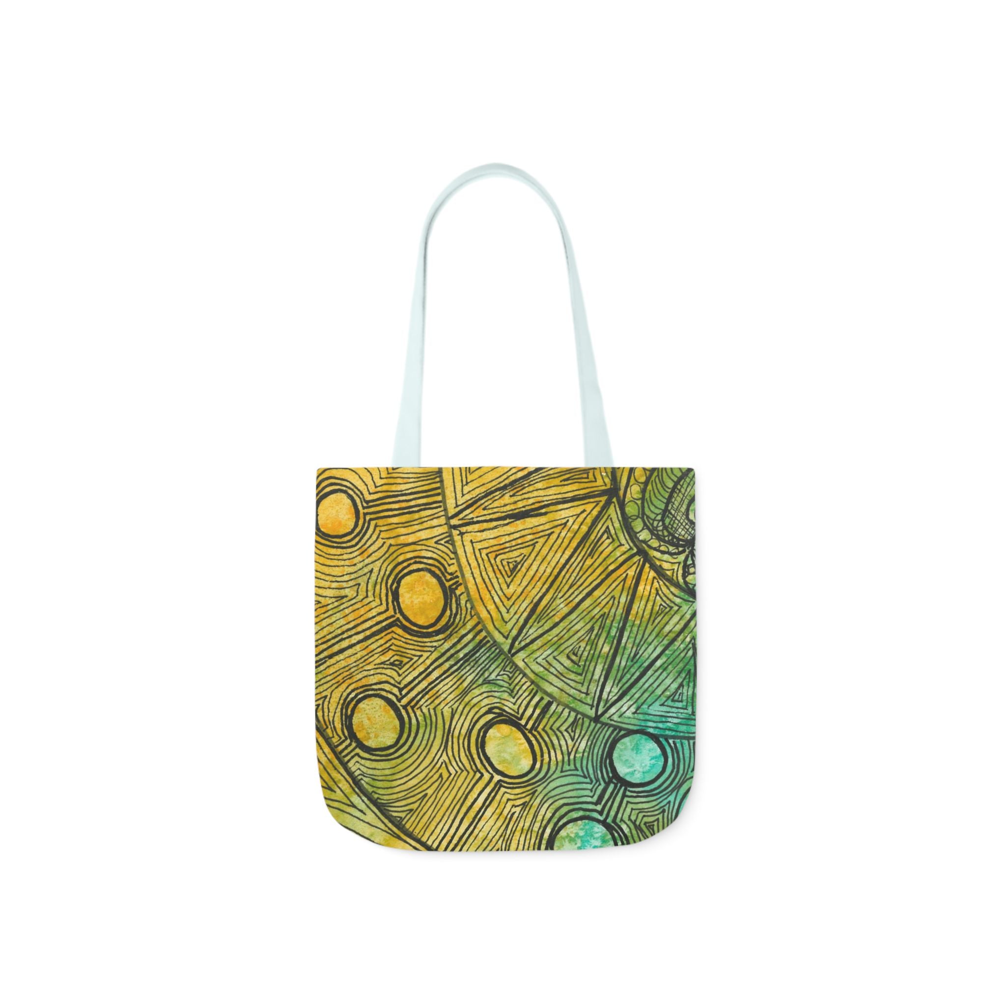 Canvas Tote Bags, Colourful Abstract Designs, 5-Color Straps, 3 Sizes.  For Family and friends or a Special Gift #27 Come What May