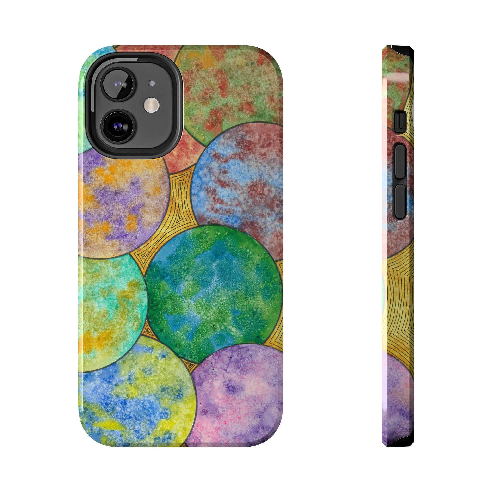 Tough Phone Case - All iPhones and Samsung Galaxys - Exciting Abstract Design #61 Worlds Apart