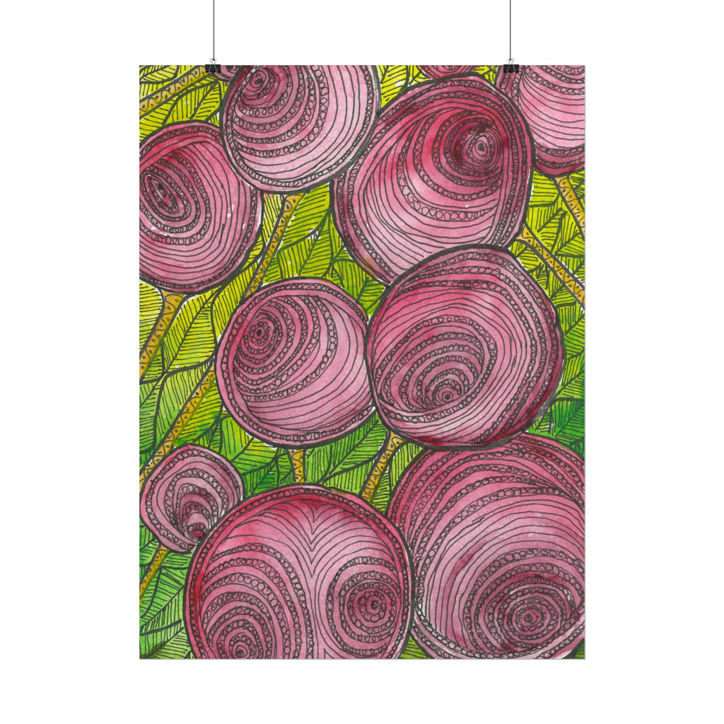 Large Colourful Wall Art, Posters & Prints, For Office, Bedroom or Living Room, or Special Gift #9 Spaced Blossoms