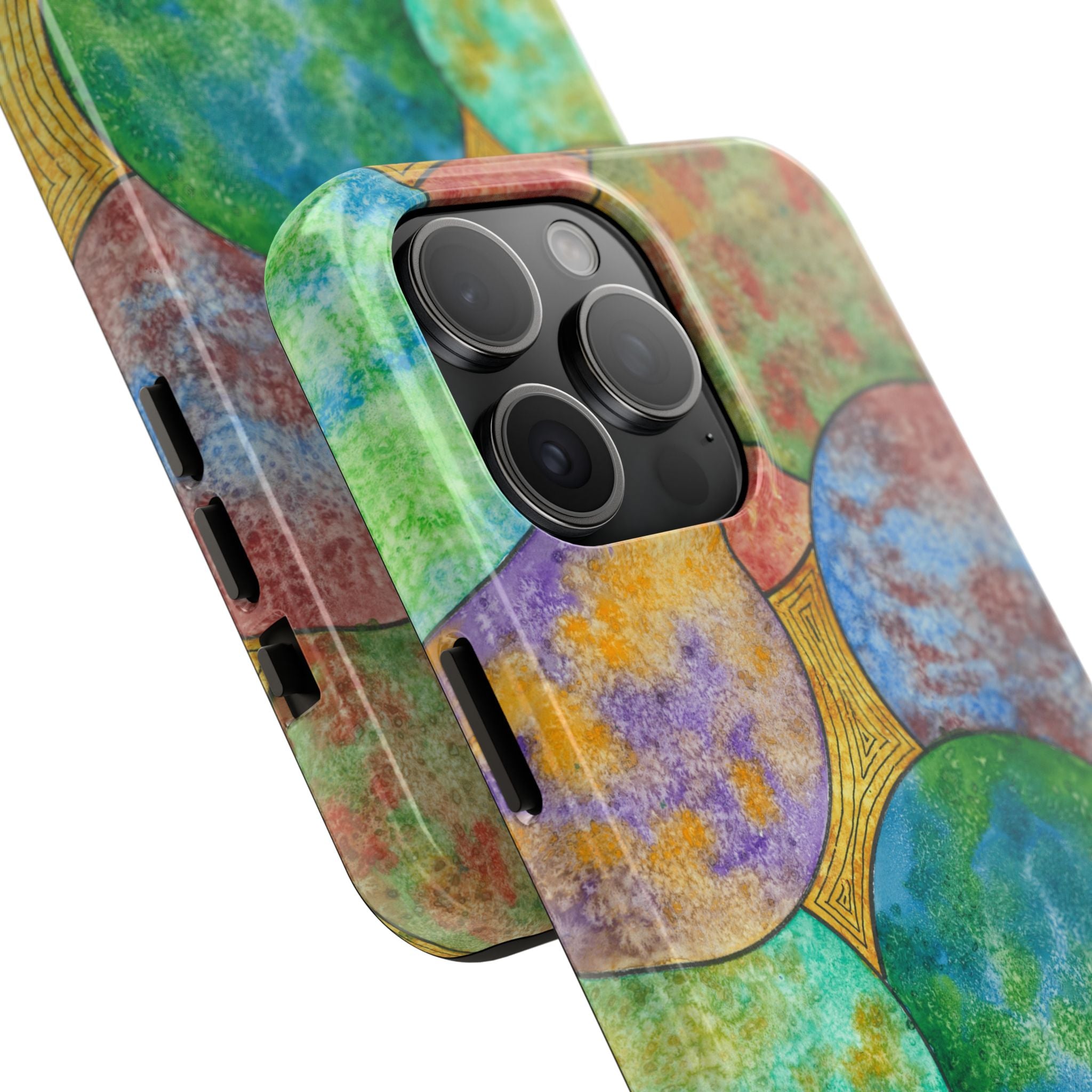Tough Phone Case - All iPhones and Samsung Galaxys - Exciting Abstract Design #61 Worlds Apart
