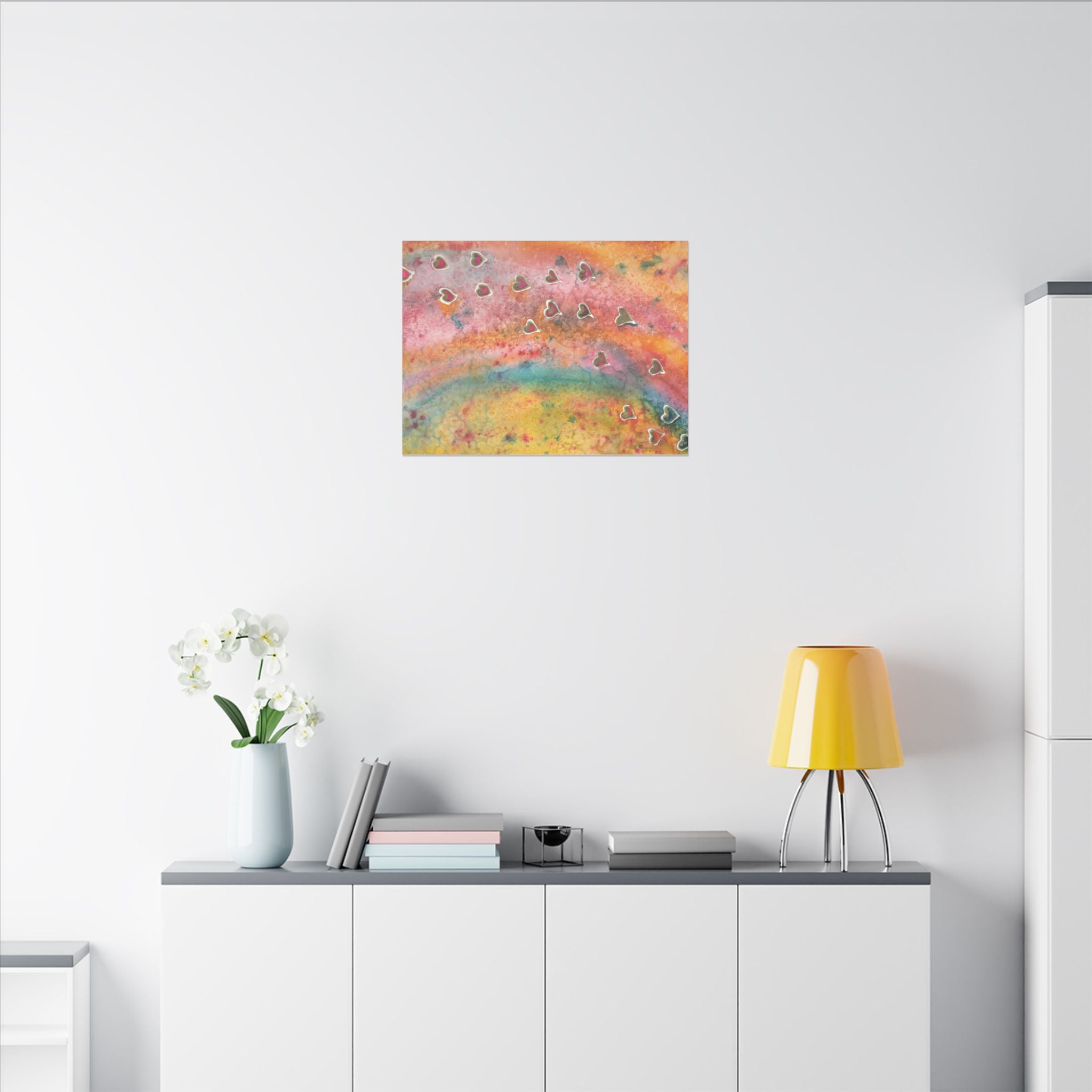 Large Colourful Wall Art, Canvas Prints, For Office, Bedroom or Living Room, or Special Gift #96 Love, Friendship, integrity