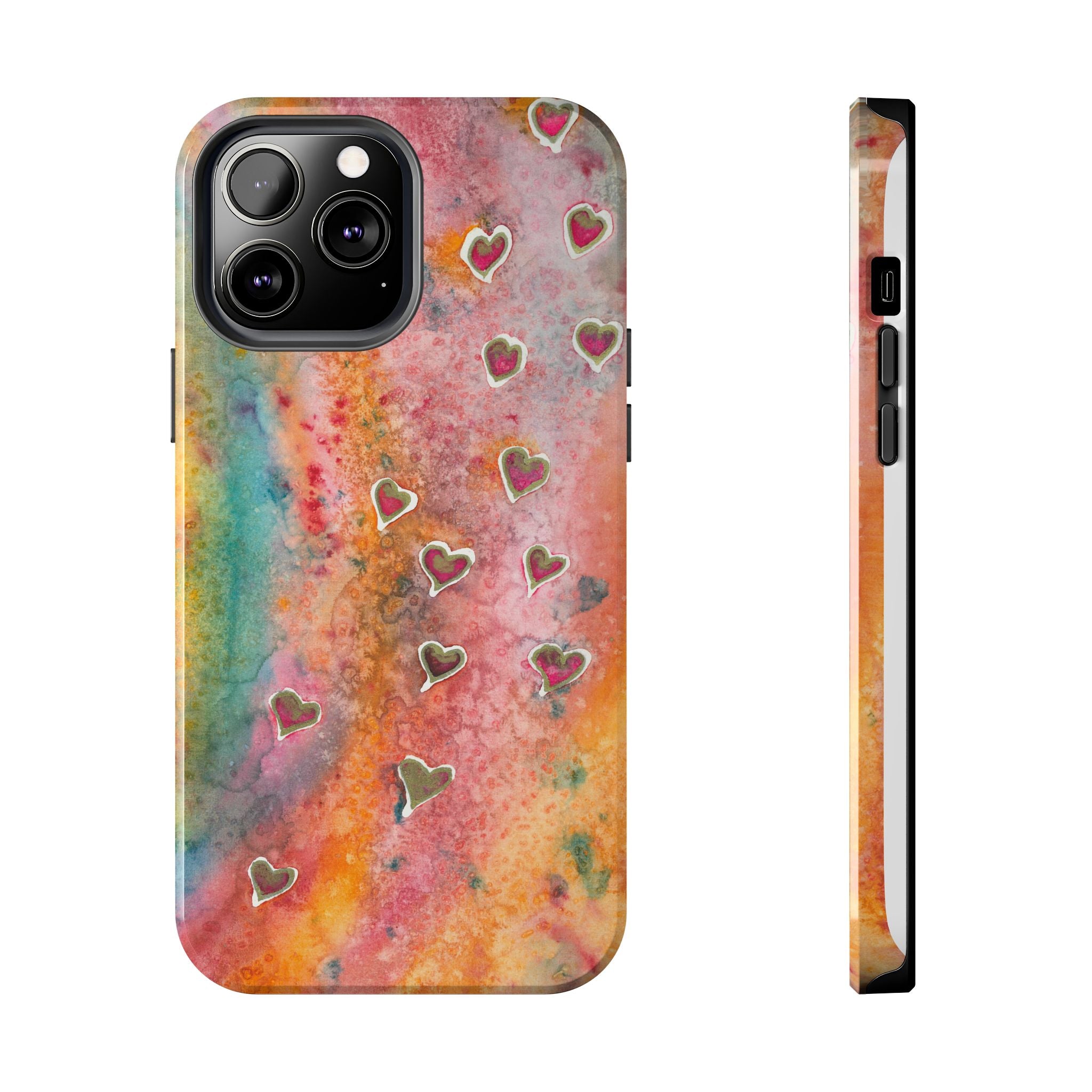 Tough Phone Case - All iPhones and Samsung Galaxys - Exciting Abstract Design #96 Love, Friendship, integrity