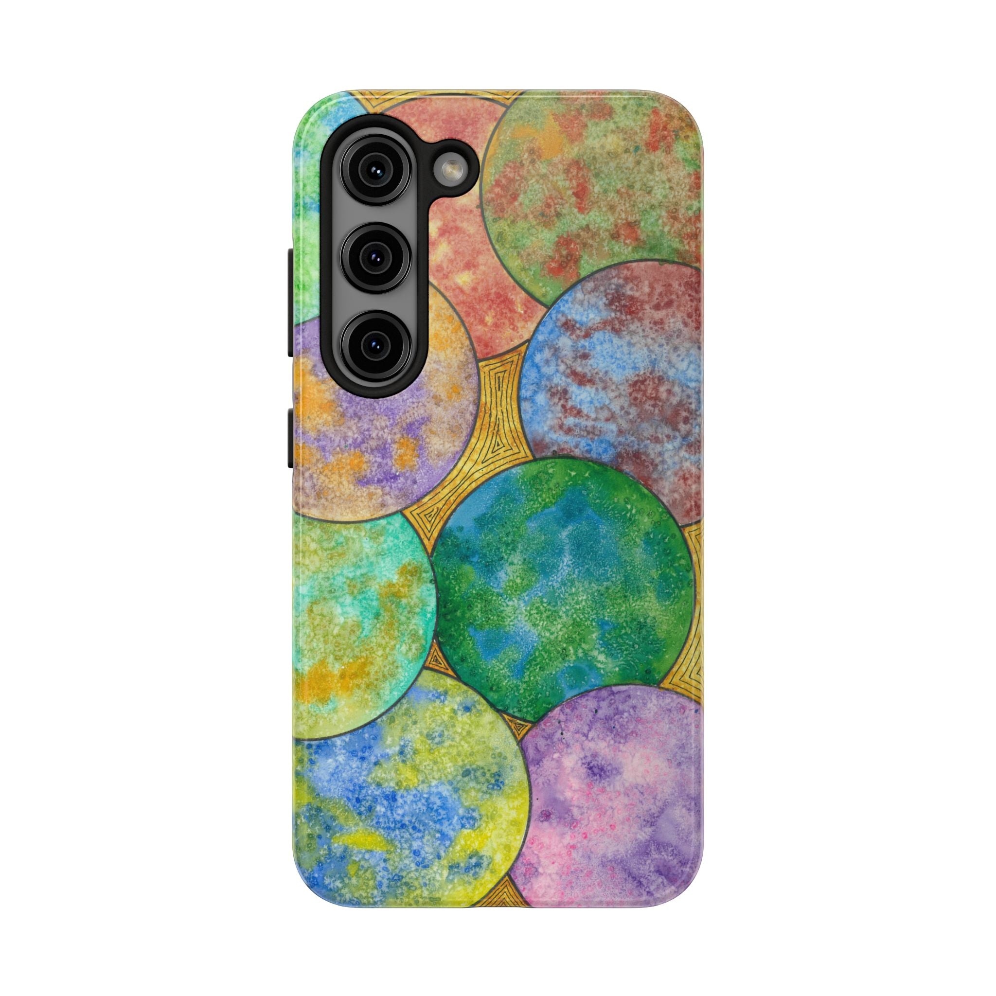 Tough Phone Case - All iPhones and Samsung Galaxys - Exciting Abstract Design #61 Worlds Apart