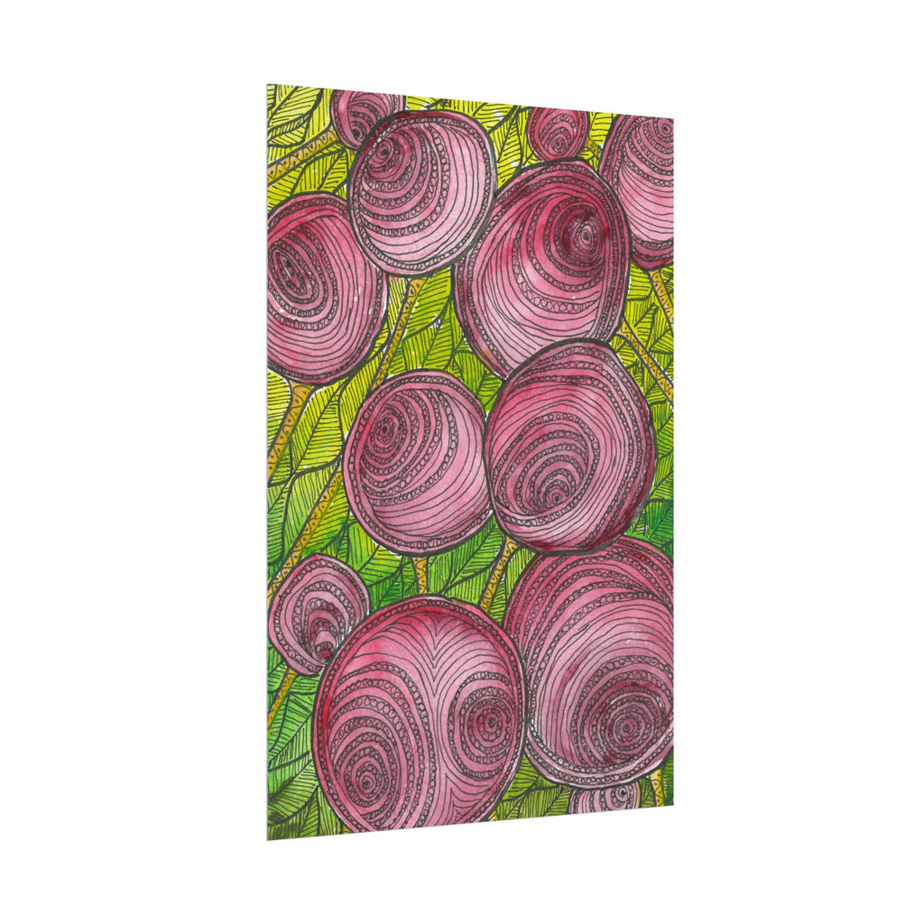 Large Colourful Wall Art, Posters & Prints, For Office, Bedroom or Living Room, or Special Gift #9 Spaced Blossoms