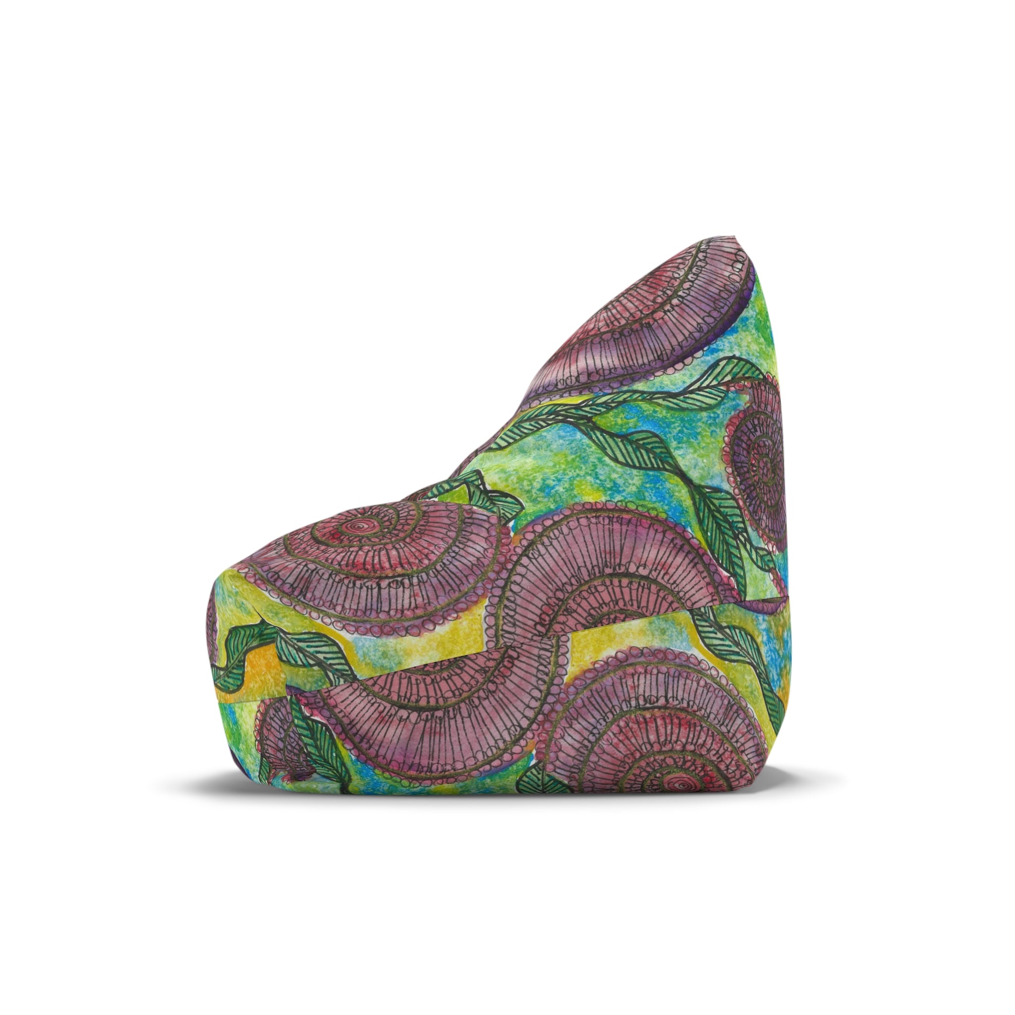 Bean Bag Chair Covers For Indoor & Outdoor - 2 Sizes - Exciting Abstract Design #35 Beetroot To Yourself