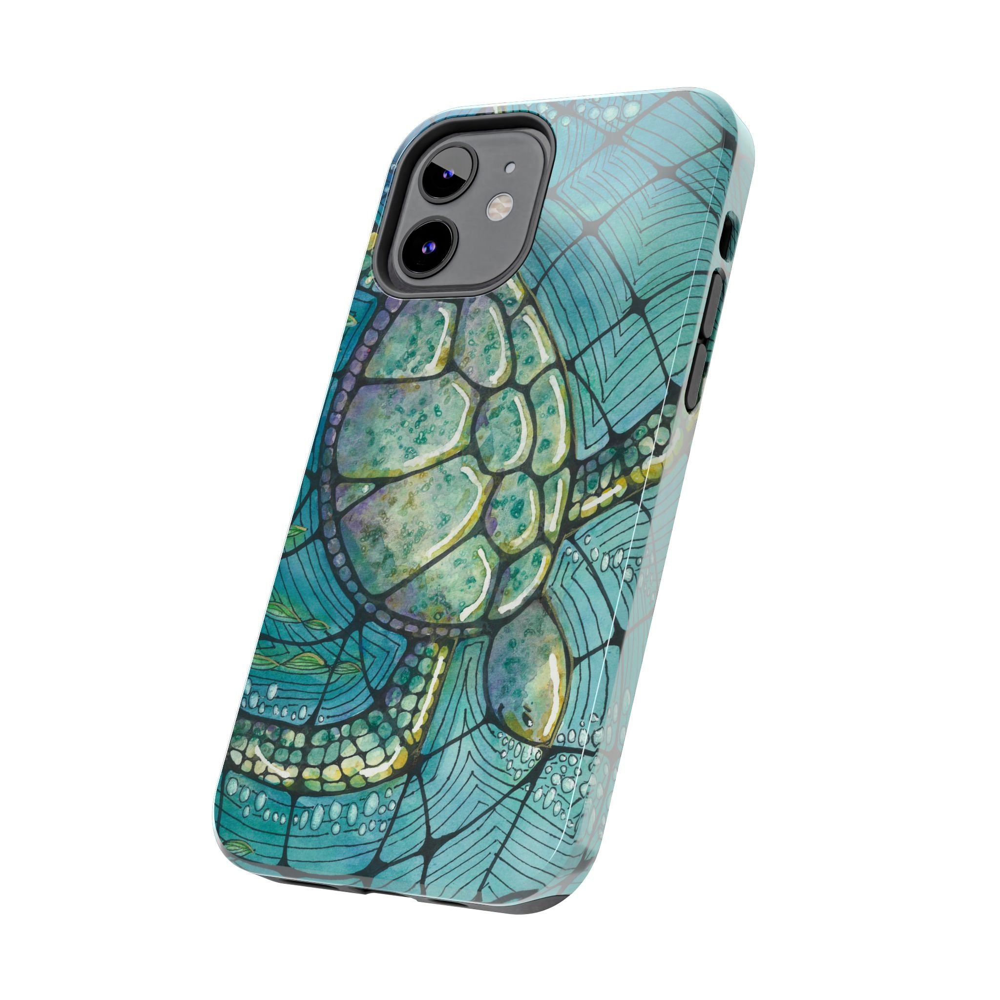 Tough Phone Case - All iPhones and Samsung Galaxys - Exciting Abstract Design #73 Turtling Along