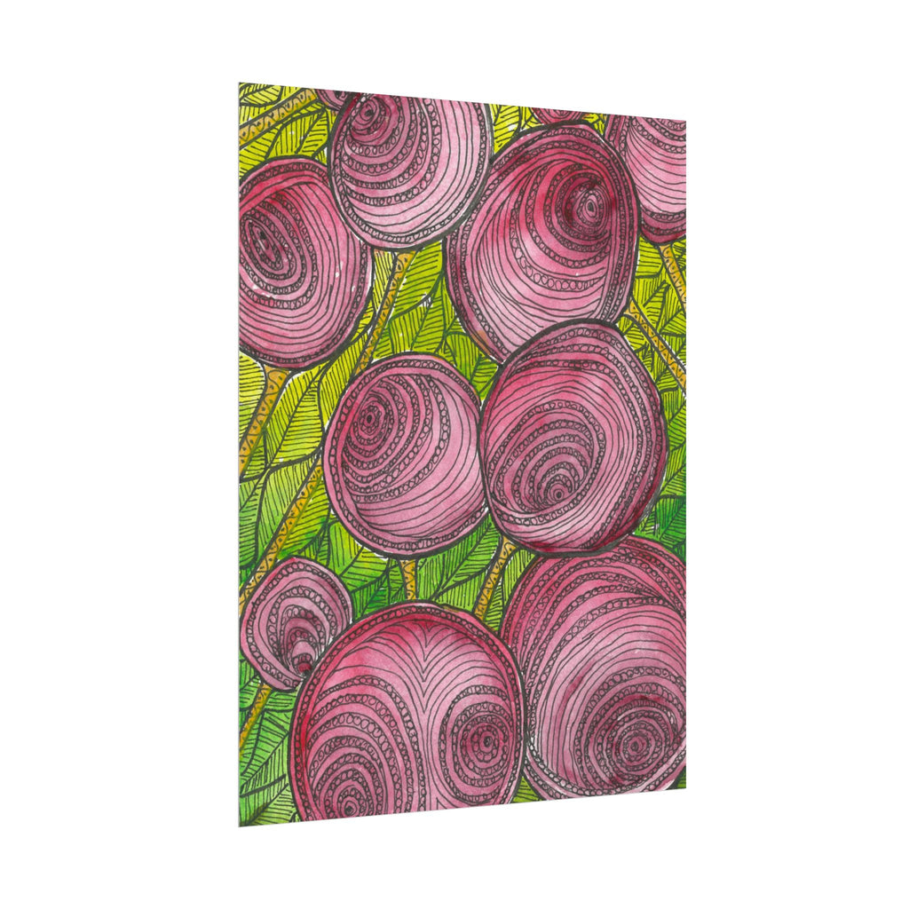 Large Colourful Wall Art, Posters & Prints, For Office, Bedroom or Living Room, or Special Gift #9 Spaced Blossoms