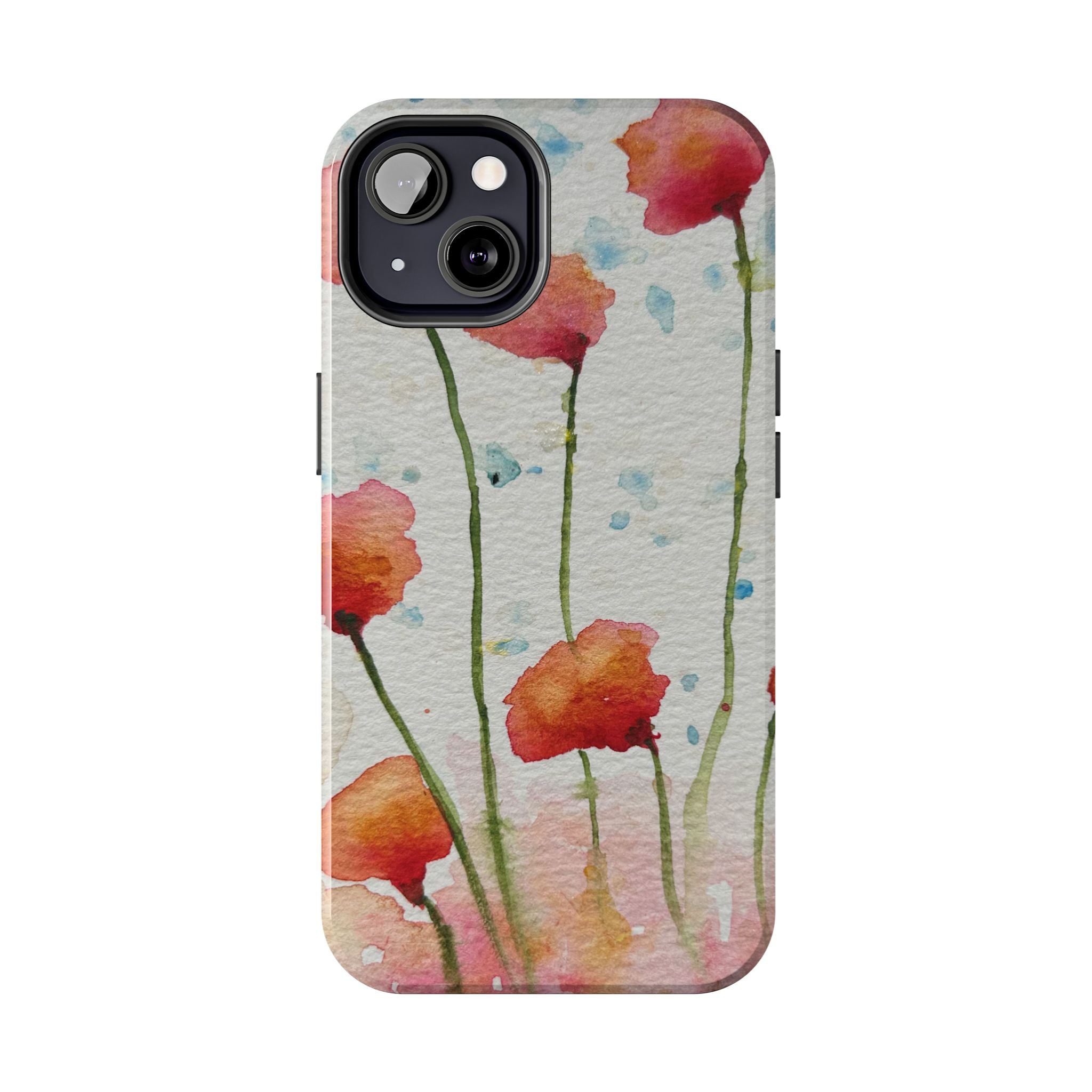 Tough Phone Case - All iPhones and Samsung Galaxys - Exciting Abstract Design #94 Poppies Galore