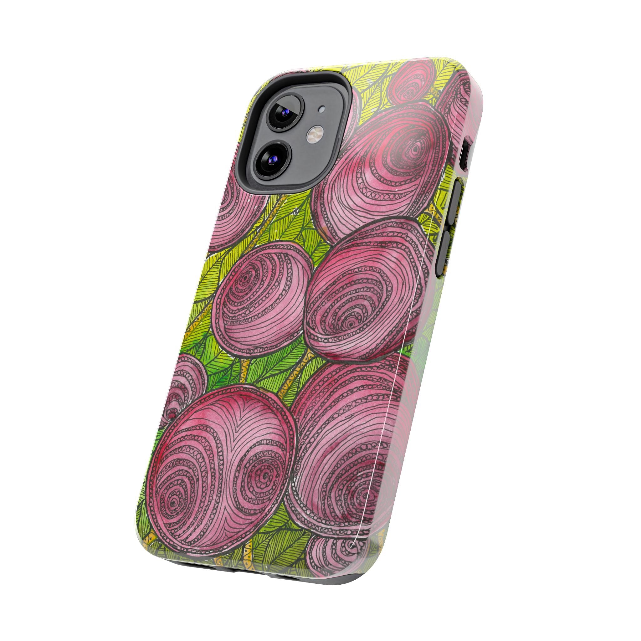 Tough Phone Case - All iPhones and Samsung Galaxys - Exciting Abstract Design #9 Spaced Blossoms