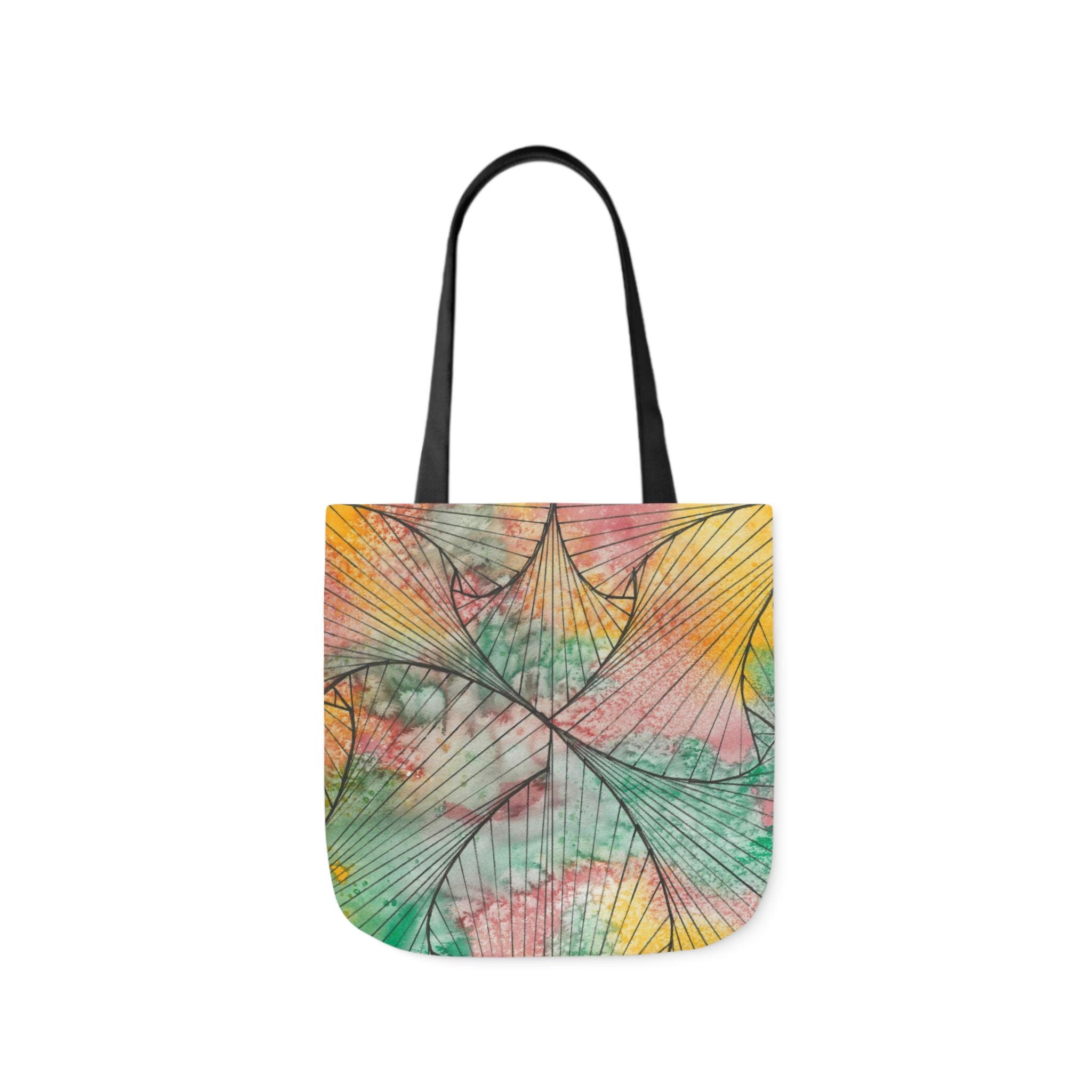 Canvas Tote Bags, Colourful Abstract Designs, 5-Color Straps, 3 Sizes.  For Family and friends or a Special Gift #70 Whats It All About Alfie