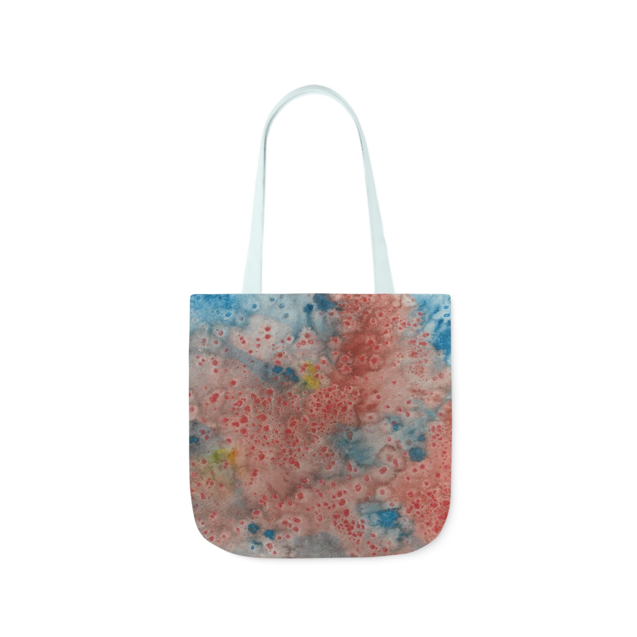 Canvas Tote Bags, Colourful Abstract Designs, 5-Color Straps, 3 Sizes.  For Family and friends or a Special Gift #53 The Reef