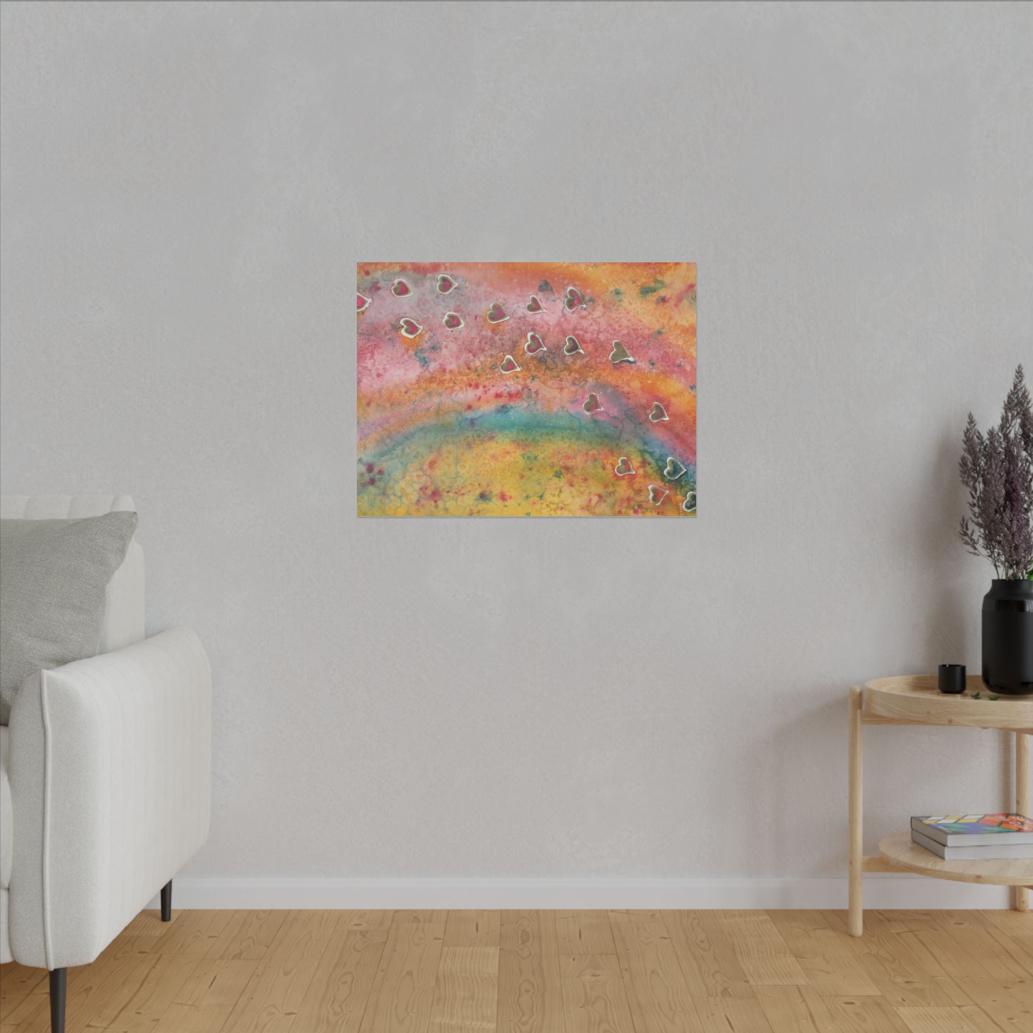 Large Colourful Wall Art, Canvas Prints, For Office, Bedroom or Living Room, or Special Gift #96 Love, Friendship, integrity