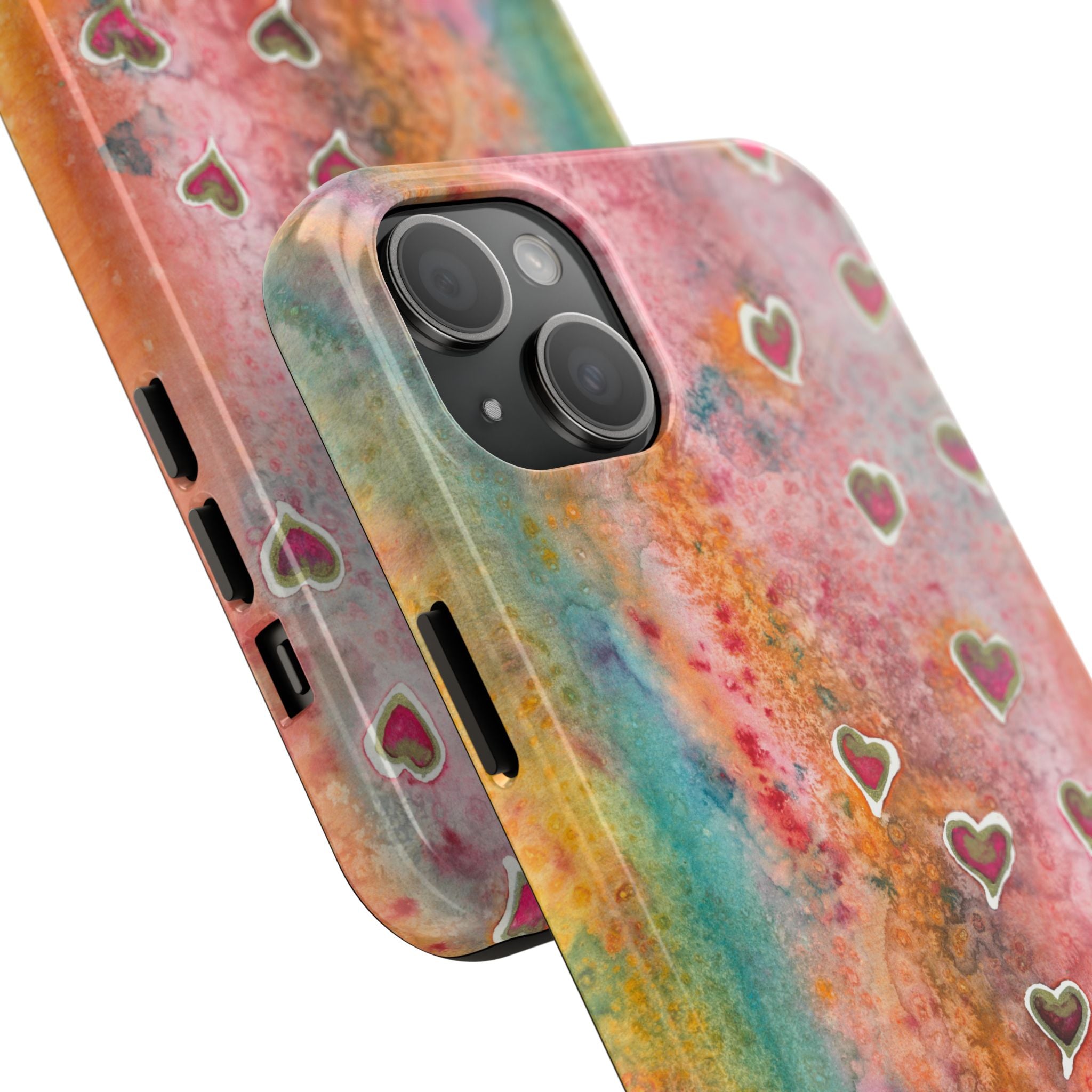 Tough Phone Case - All iPhones and Samsung Galaxys - Exciting Abstract Design #96 Love, Friendship, integrity