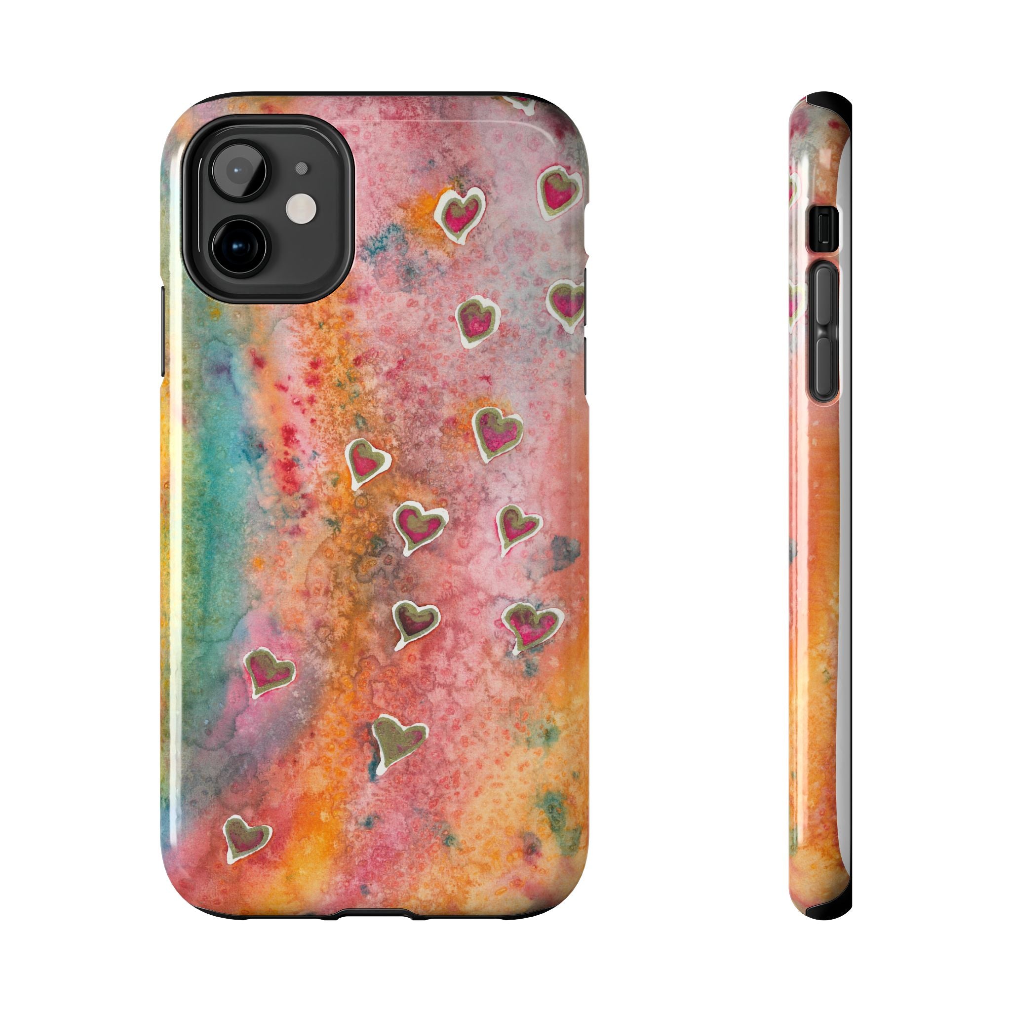 Tough Phone Case - All iPhones and Samsung Galaxys - Exciting Abstract Design #96 Love, Friendship, integrity