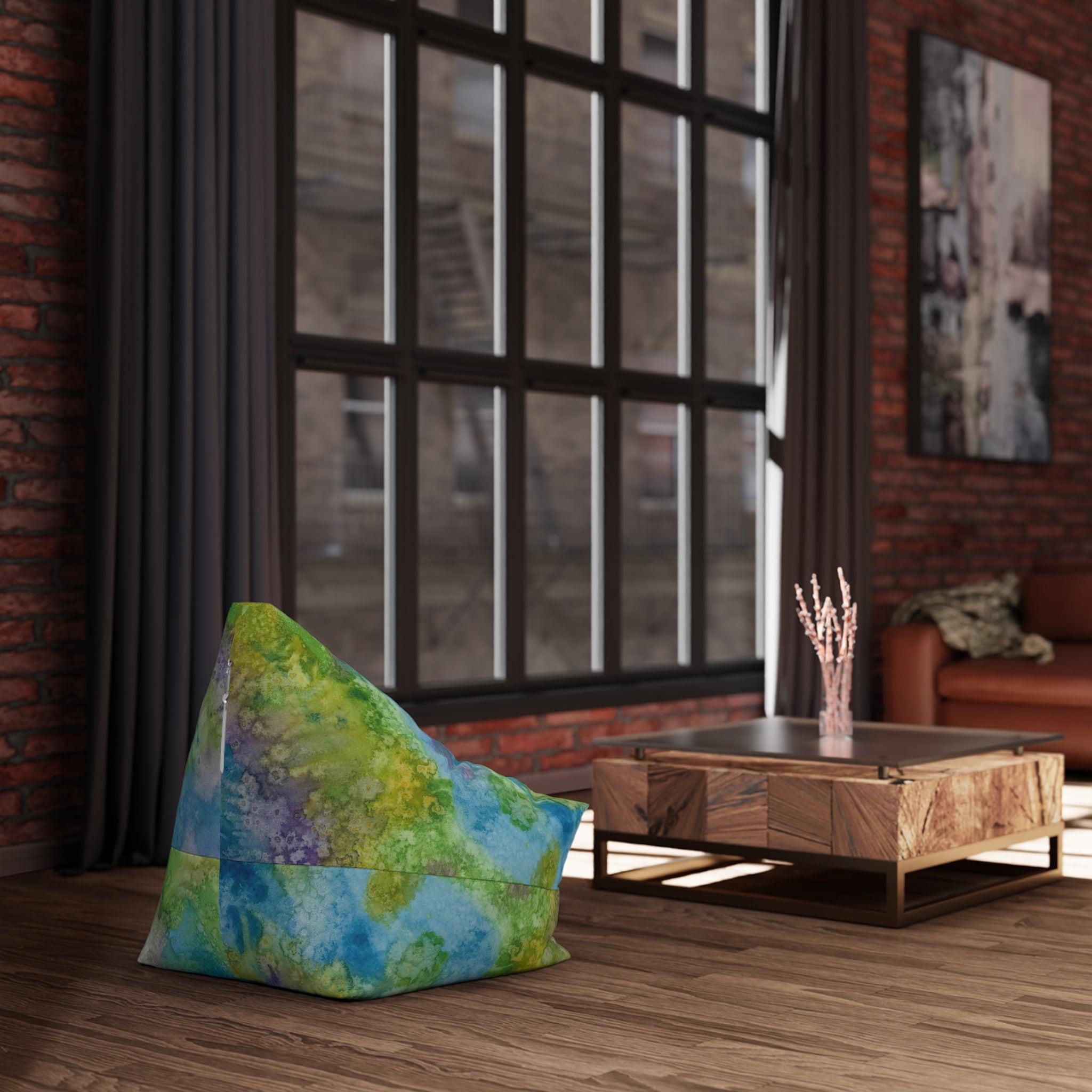 Bean Bag Chair Covers For Indoor & Outdoor - 2 Sizes - Exciting Abstract Design #60 Happy Holidays