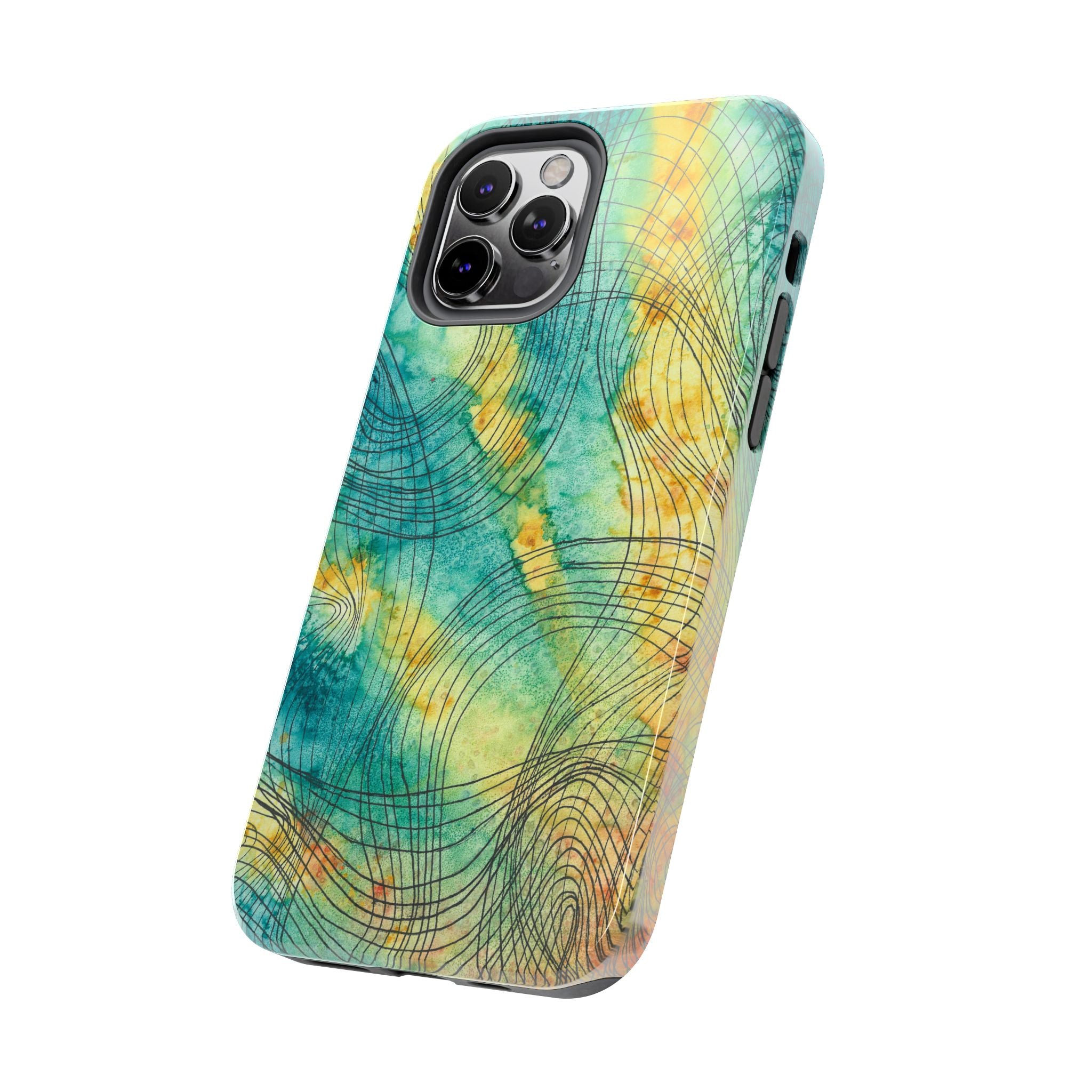 Tough Phone Case - All iPhones and Samsung Galaxys - Exciting Abstract Design #81 The Only Way Is Up