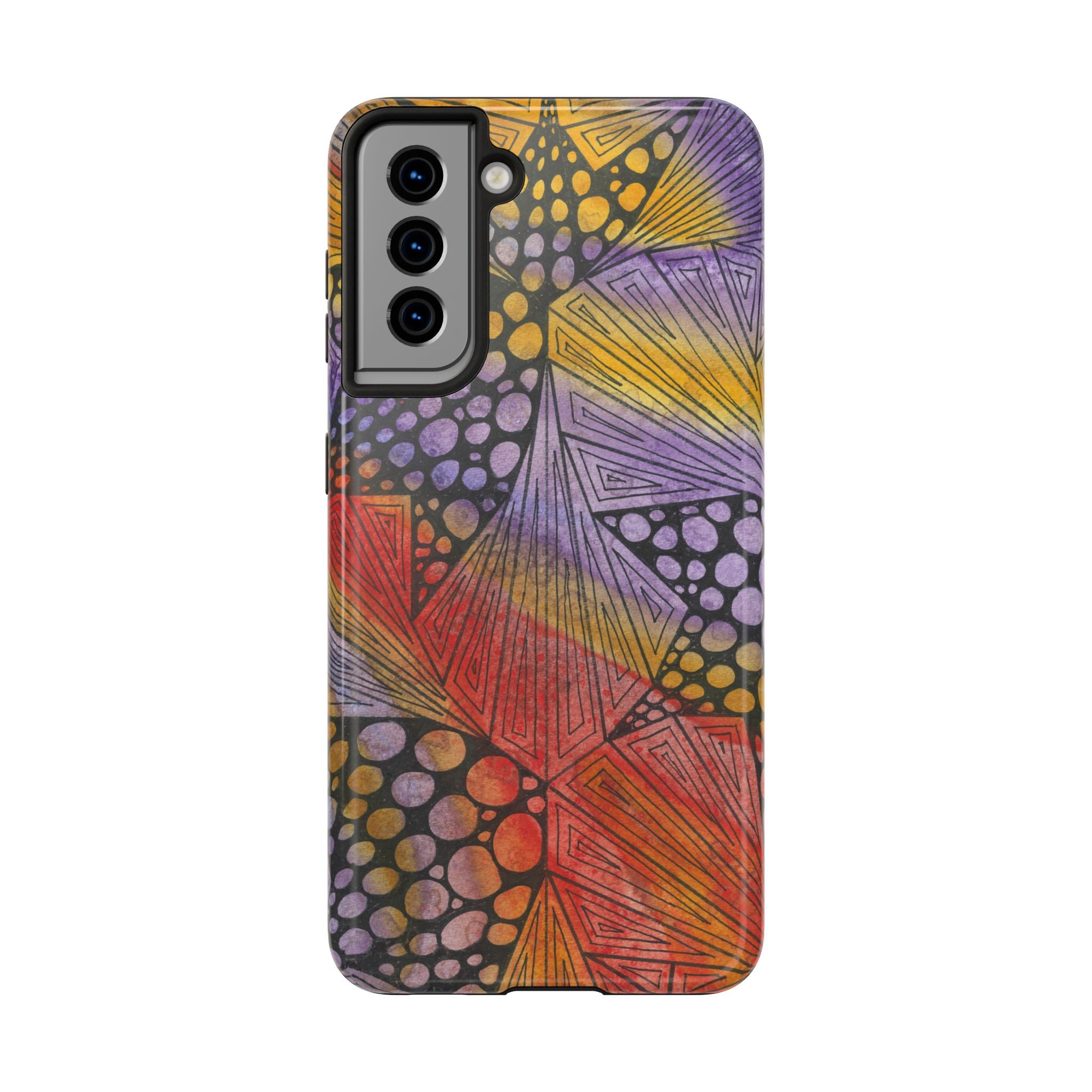 Tough Phone Case - All iPhones and Samsung Galaxys - Exciting Abstract Design #82 Fighting Delusions