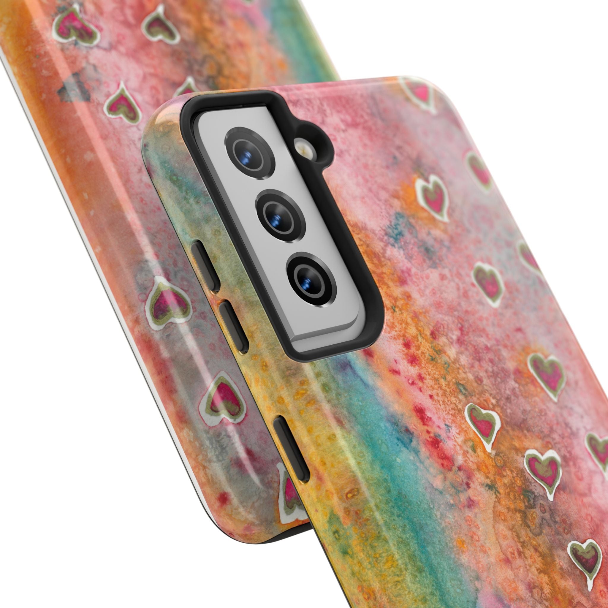 Tough Phone Case - All iPhones and Samsung Galaxys - Exciting Abstract Design #96 Love, Friendship, integrity